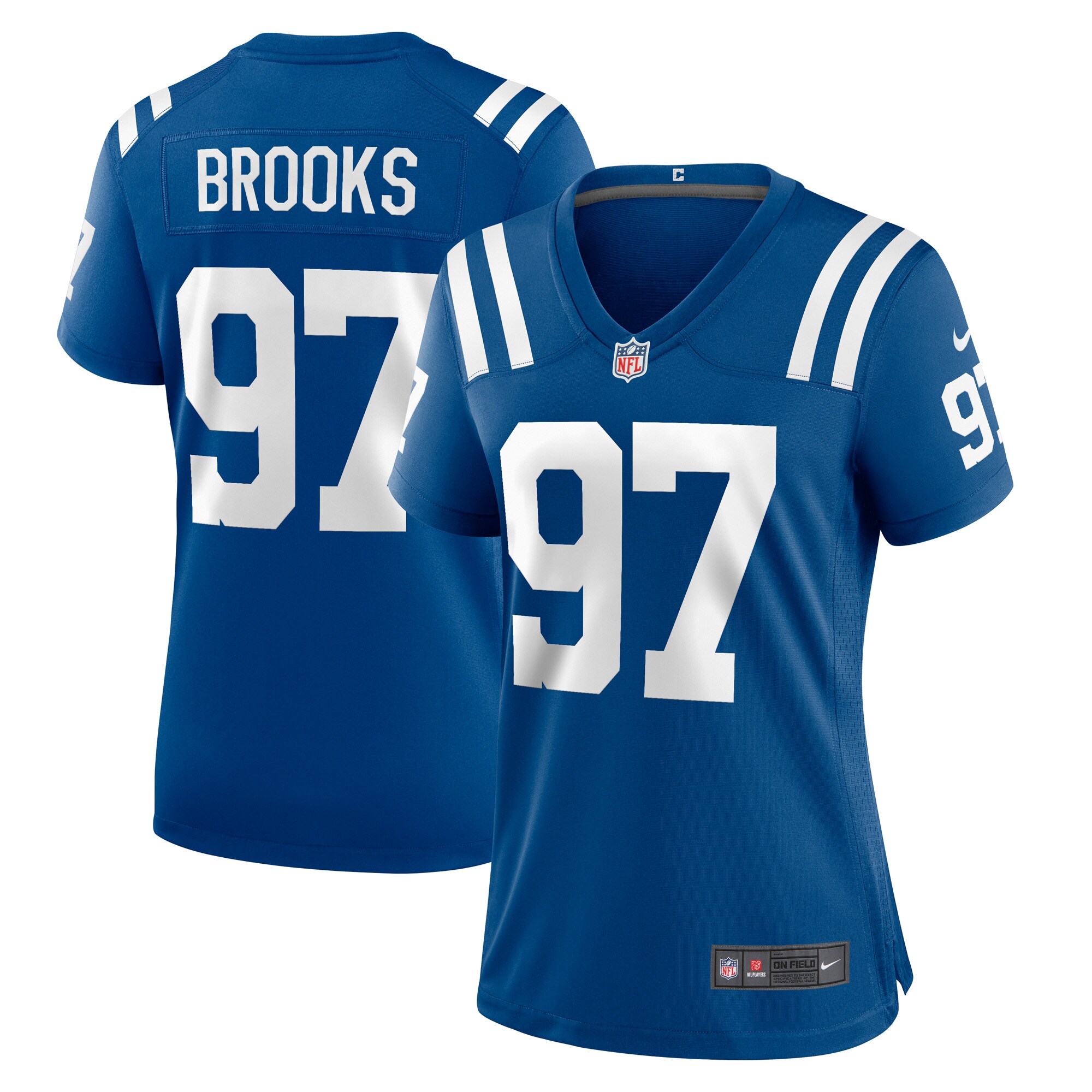Curtis Brooks Indianapolis Colts  Women's Player Game Jersey - Royal