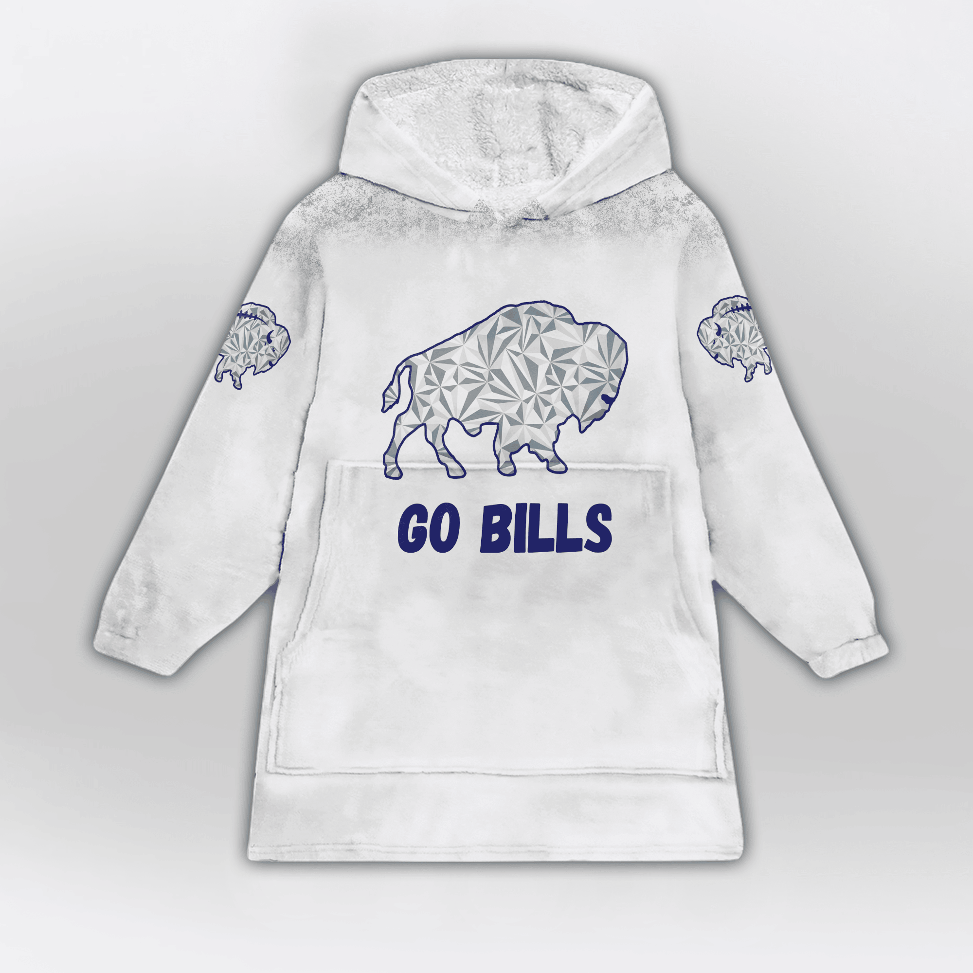 Kid J.A 17 Buffalo Football Unisex Blanket Hoodie