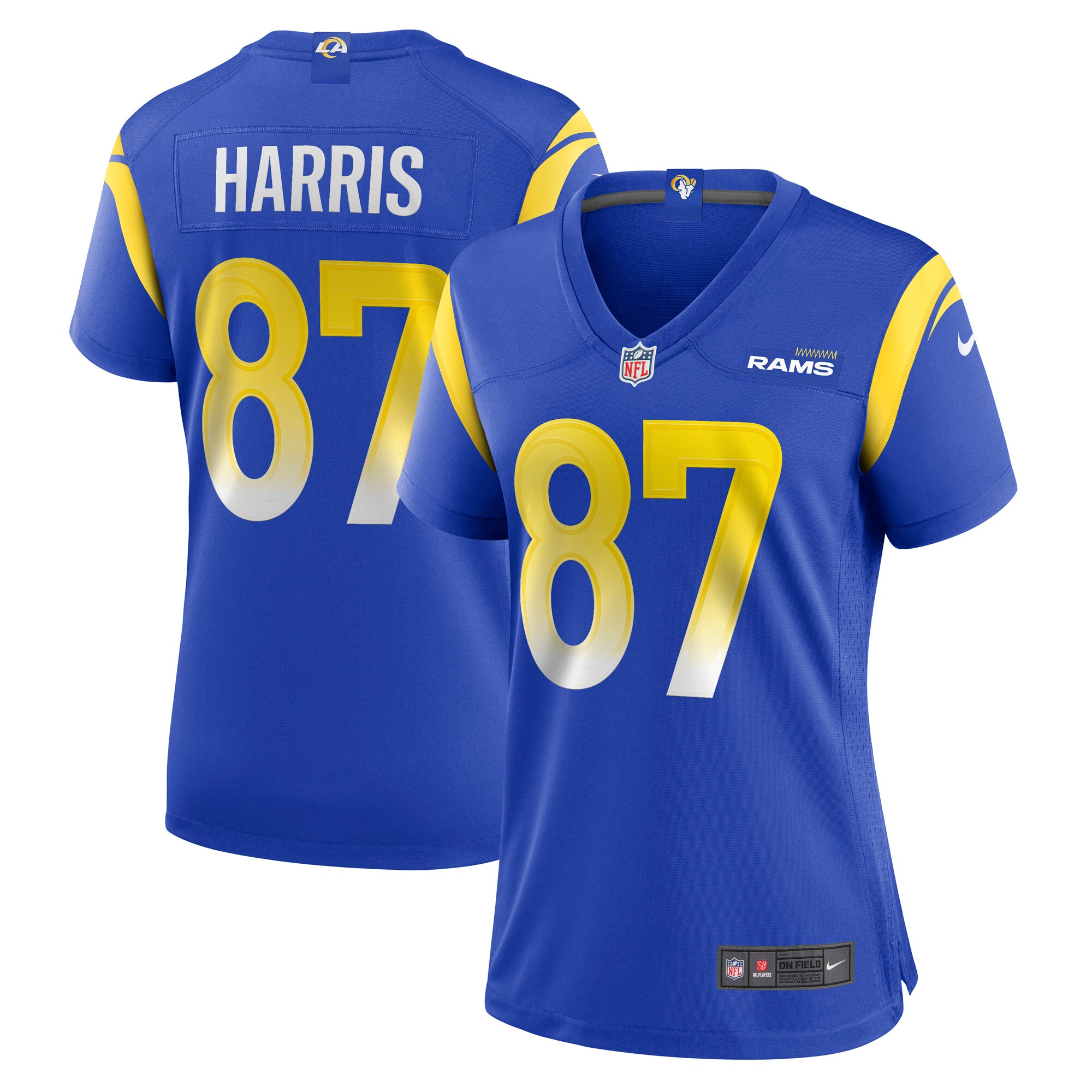 Jacob Harris Los Angeles Rams  Women's Game Player Jersey - Royal