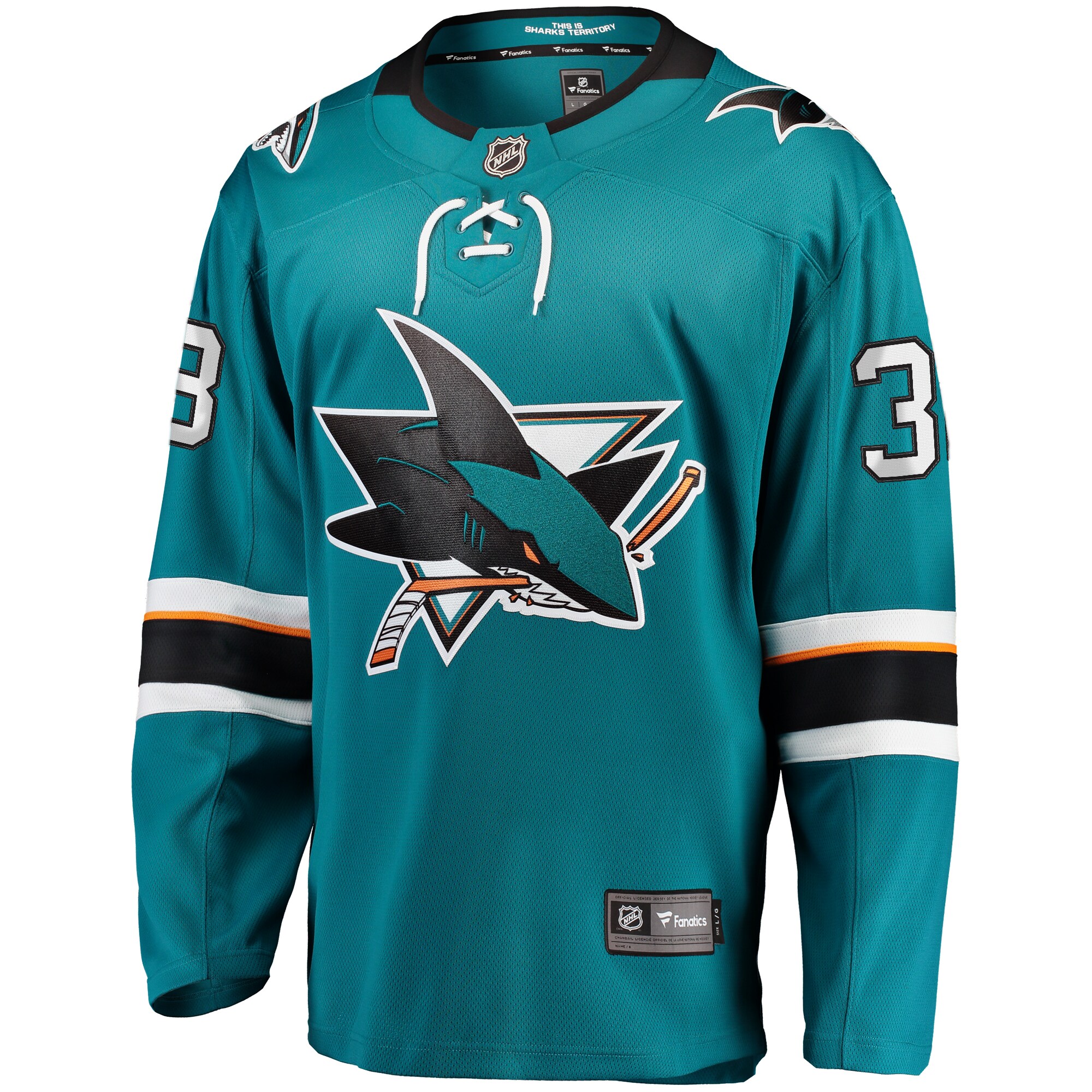 Mario Ferraro San Jose Sharks Replica Player Jersey - Teal