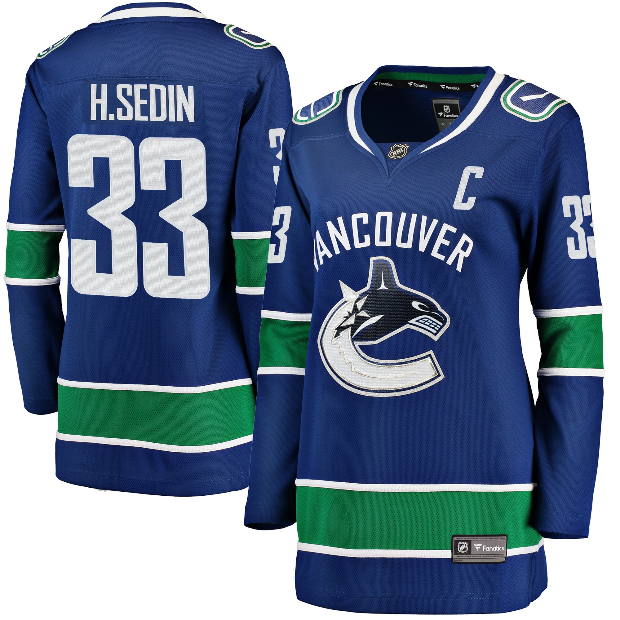 Henrik Sedin Vancouver Canucks Women's Home Breakaway Player Jersey - Blue