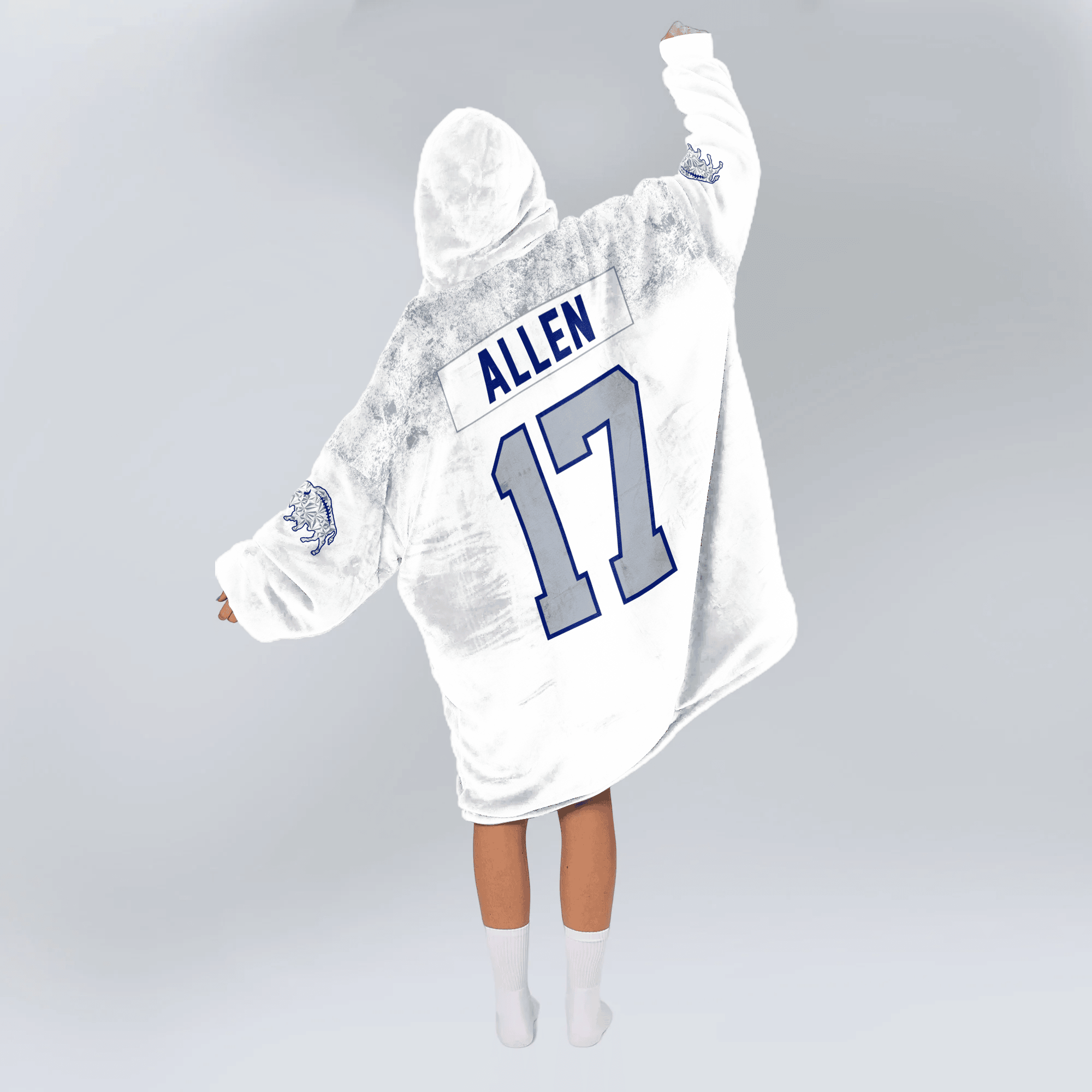 Adult J.A 17 Buffalo Football Unisex Blanket Hoodie