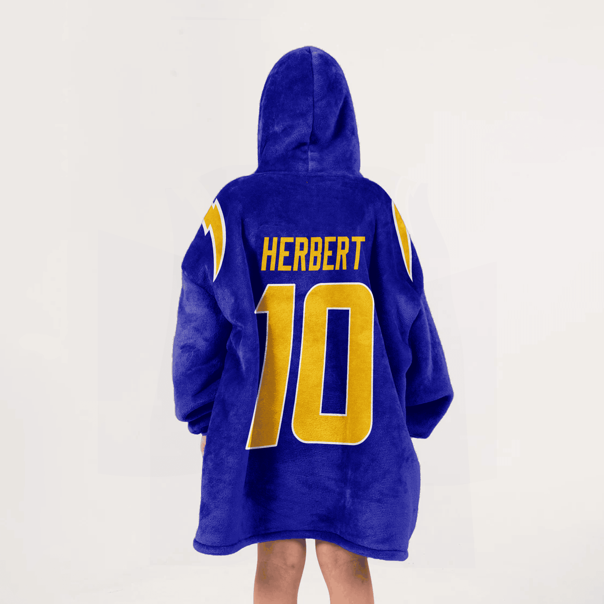 Adult 10 Los Angeles Football Unisex Blanket Hoodie