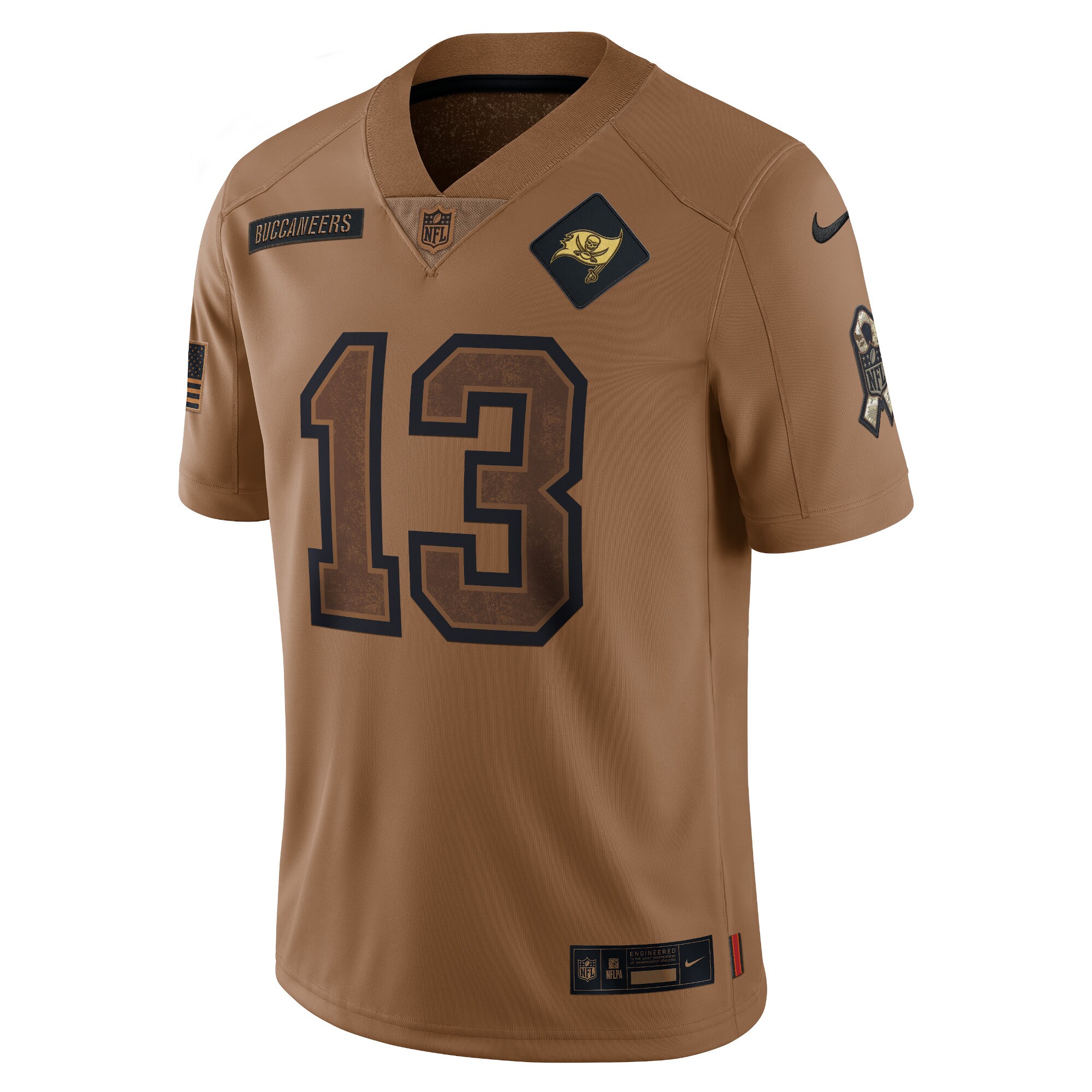 Mike Evans Tampa Bay Buccaneers  2023 Salute To Service Limited Jersey - Brown