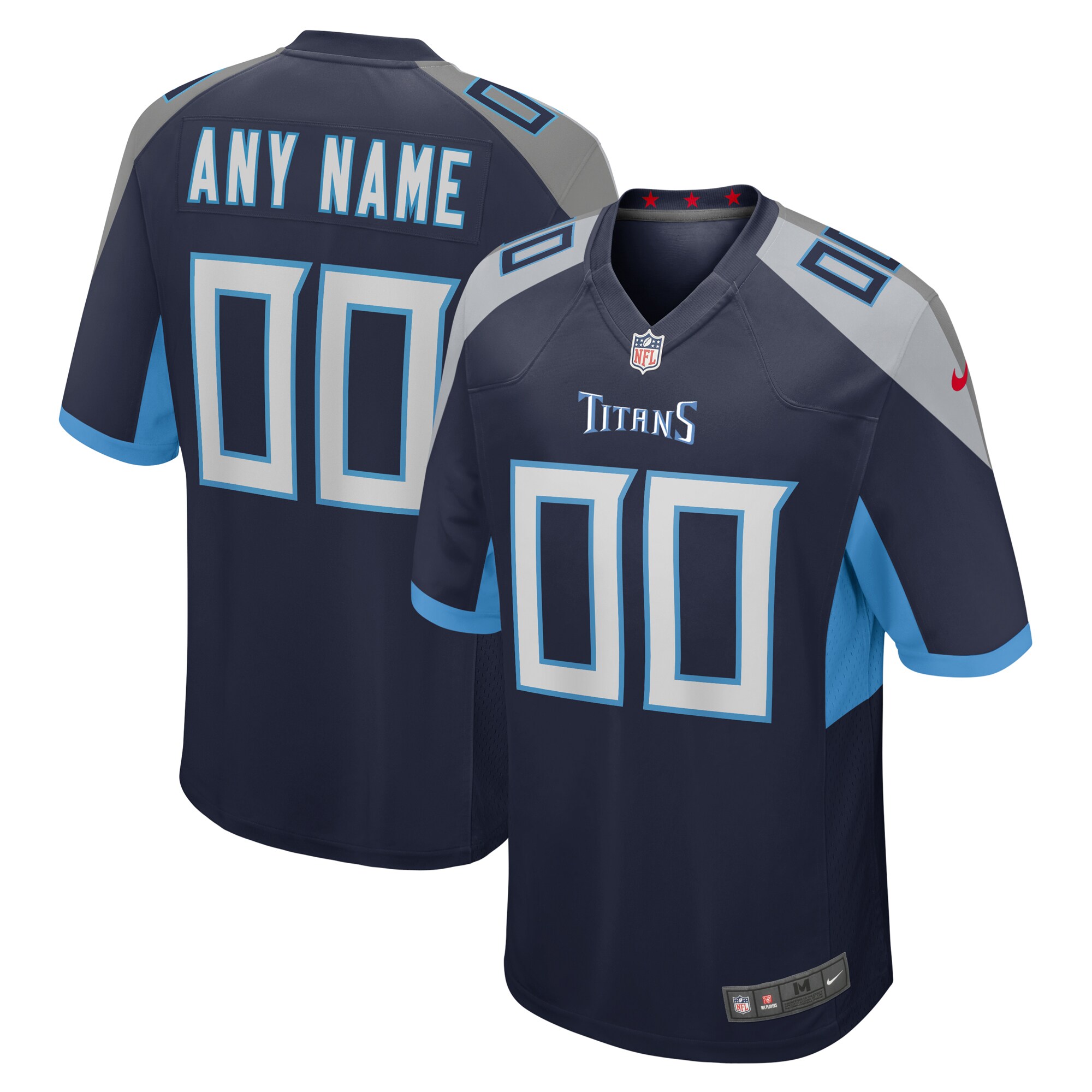 Tennessee Titans  Custom Jersey - Navy