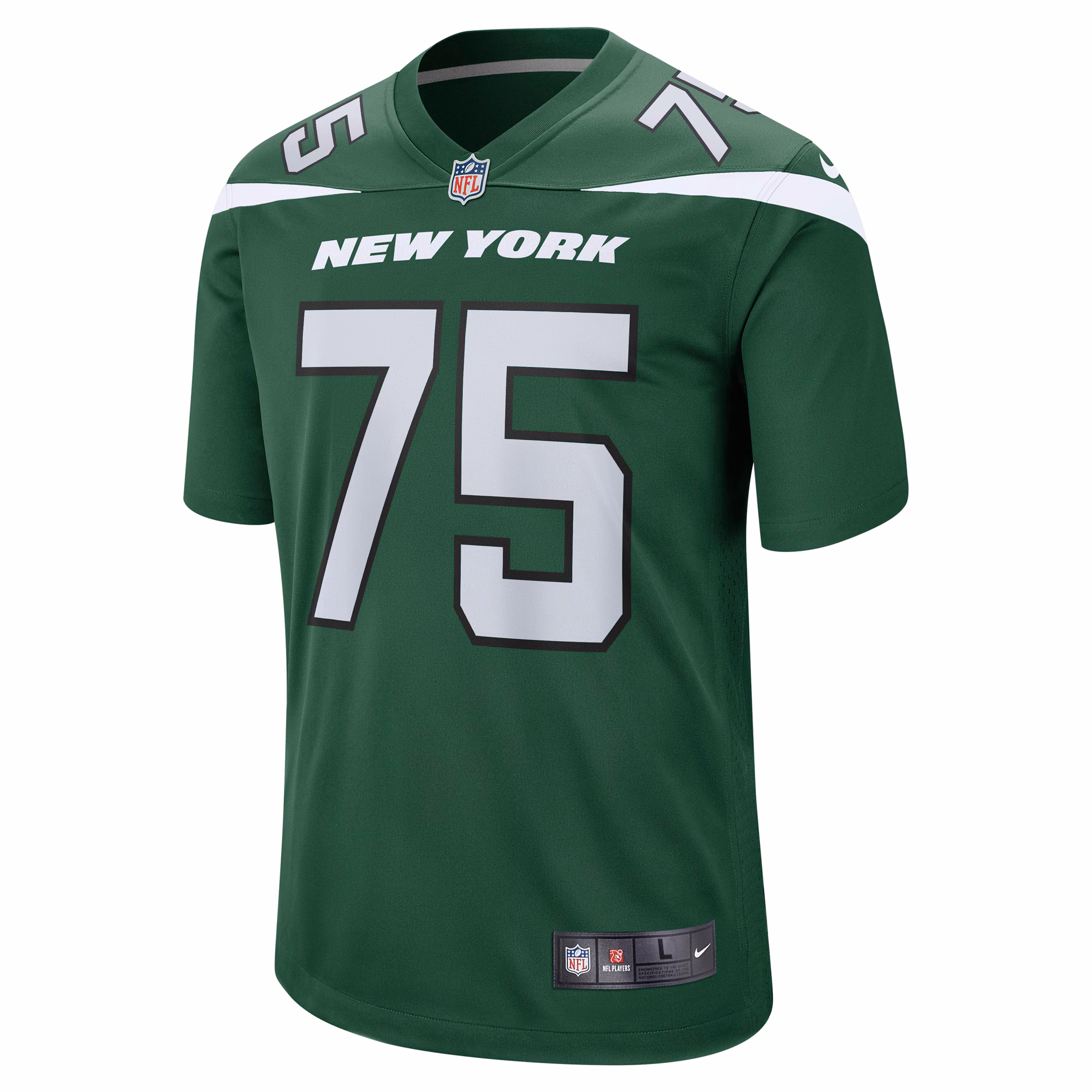Alijah Vera-Tucker New York Jets Game Player Jersey - Gotham Green
