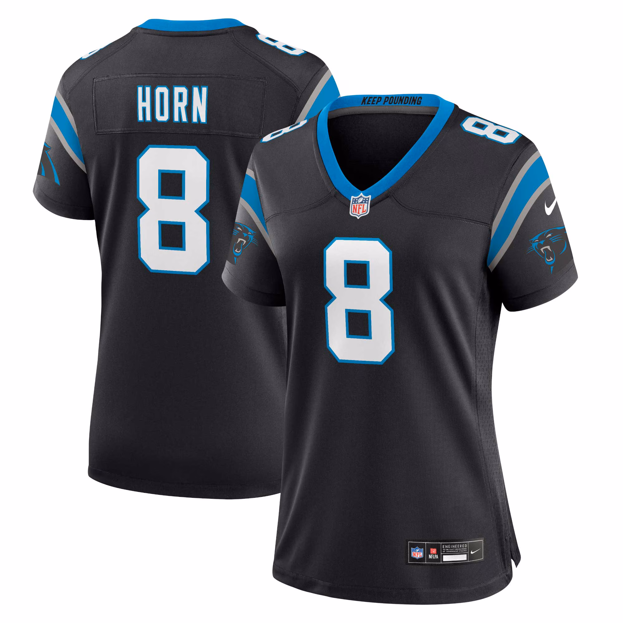 Jaycee Horn Carolina Panthers Women's Player Jersey - Black