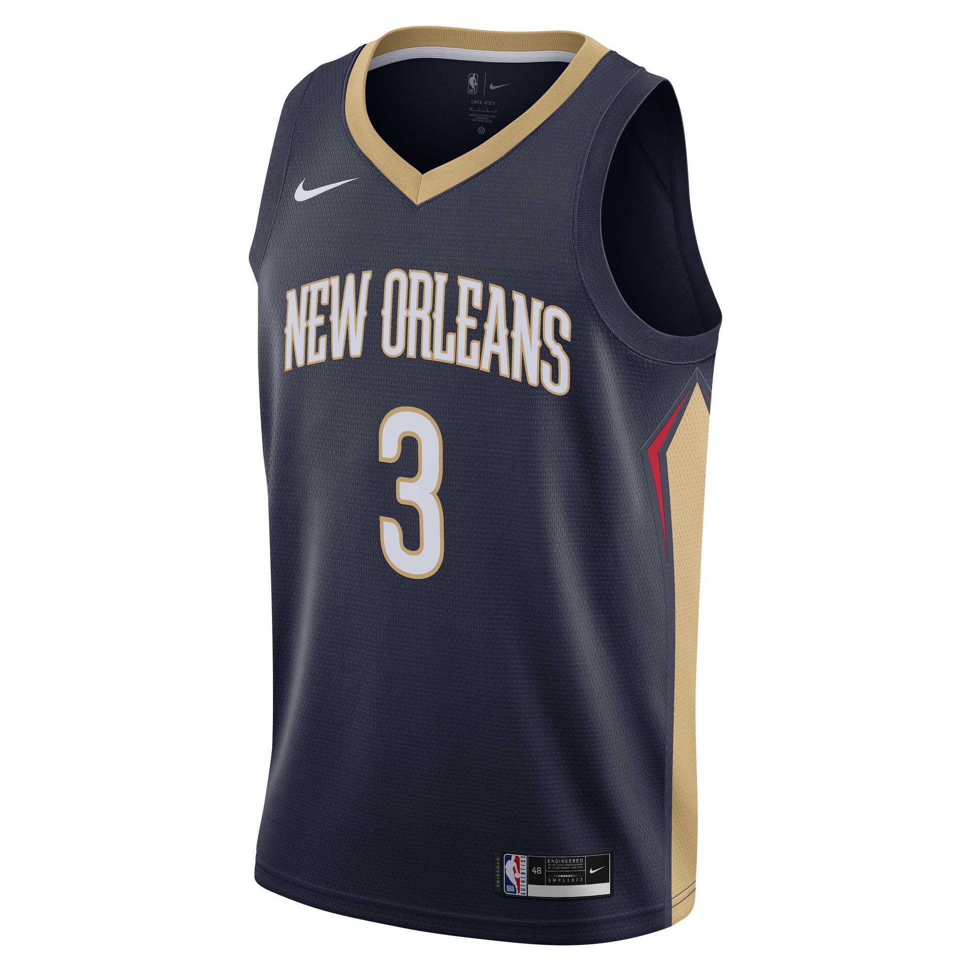 C.J. McCollum New Orleans Pelicans 2021/22 Swingman Jersey - Icon Edition - Navy