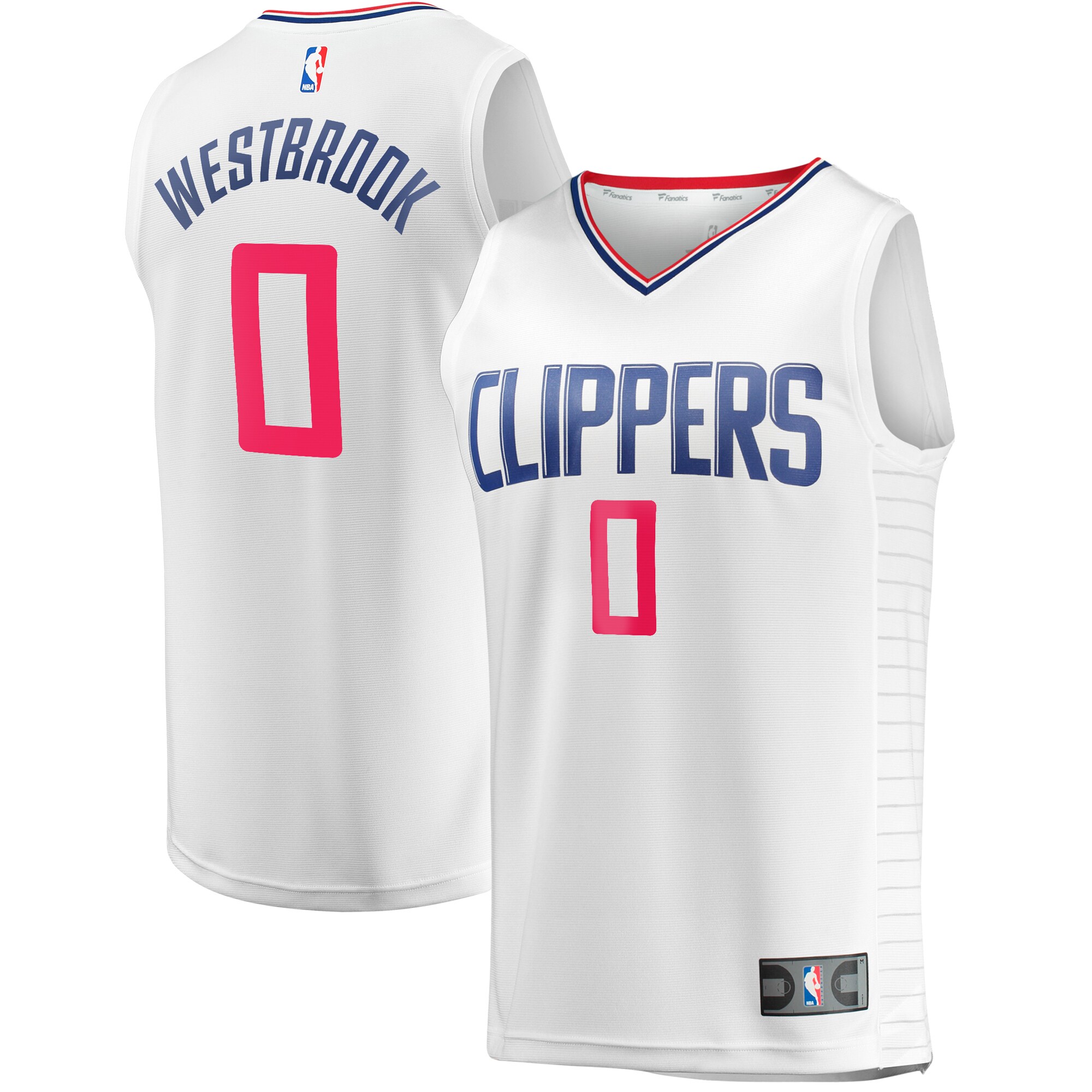 Russell Westbrook LA Clippers  Youth Fast Break Player Jersey - Association Edition - White