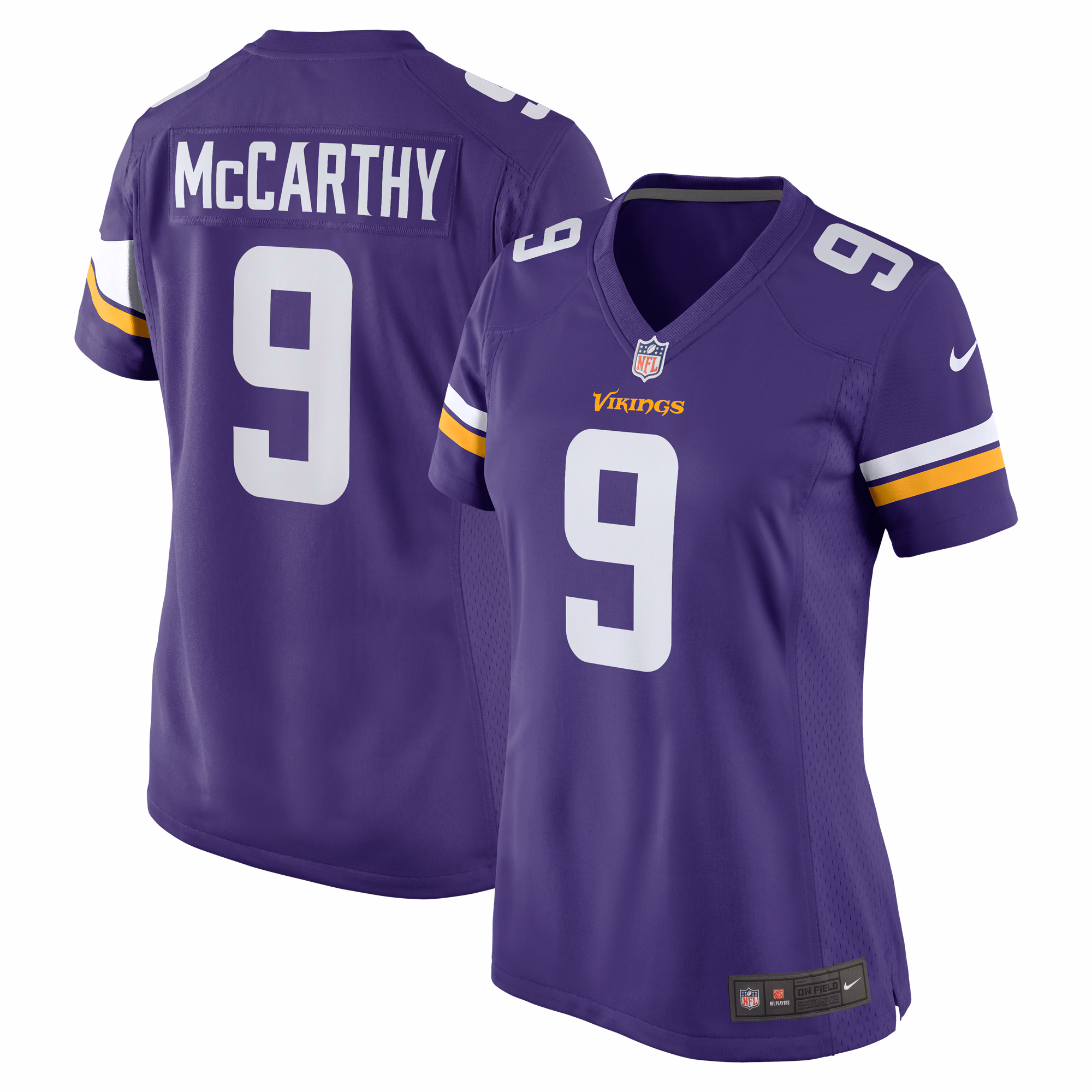 J.J. McCarthy Minnesota Vikings Women's Alternate Game Player Jersey - White