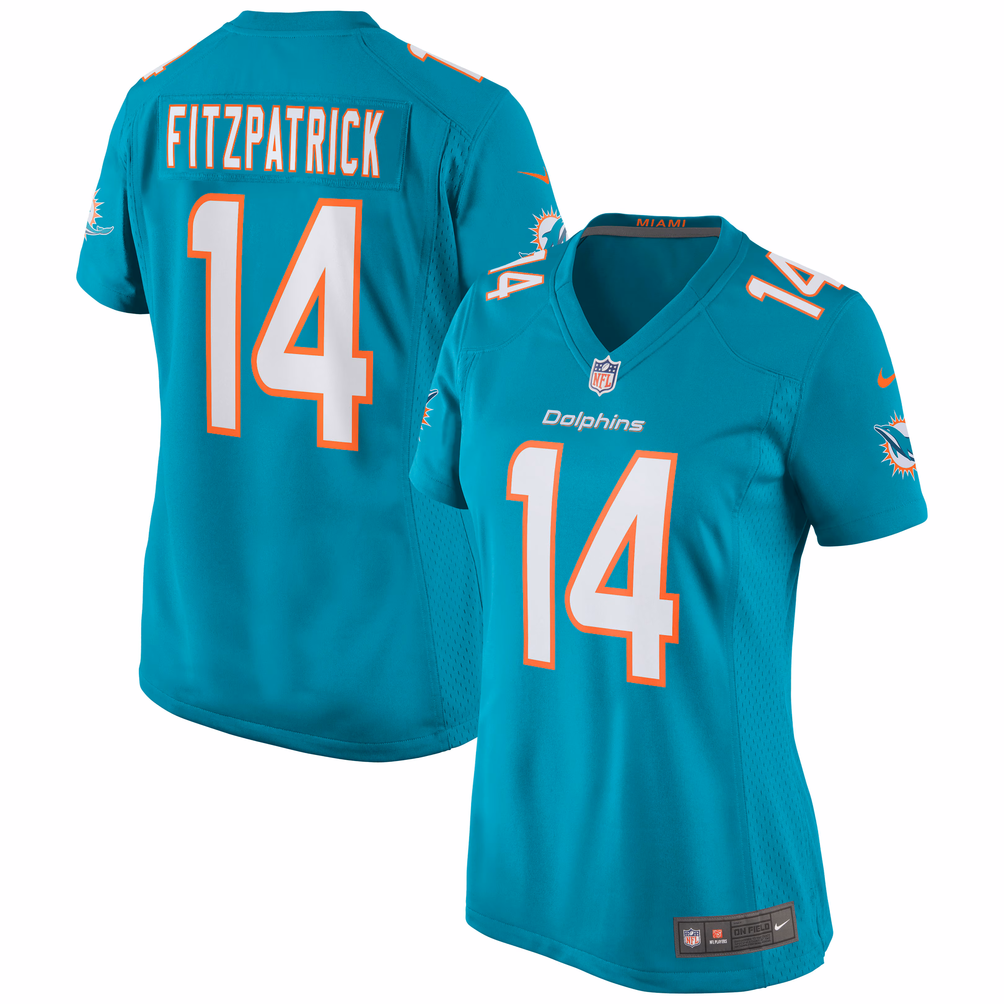 Ryan Fitzpatrick Miami Dolphins Women's Game Jersey - Aqua