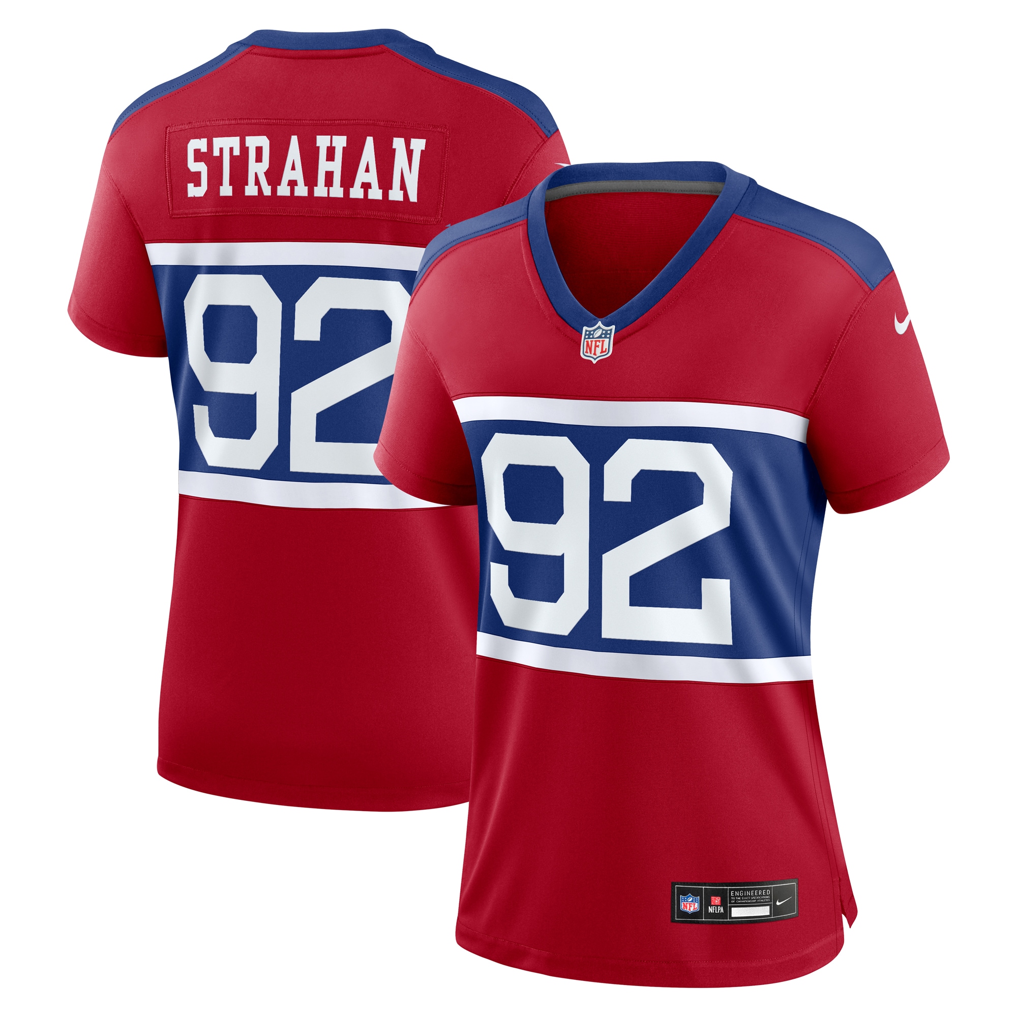 Michael Strahan New York Giants Women's Alternate Retired Player Game Jersey - Century Red