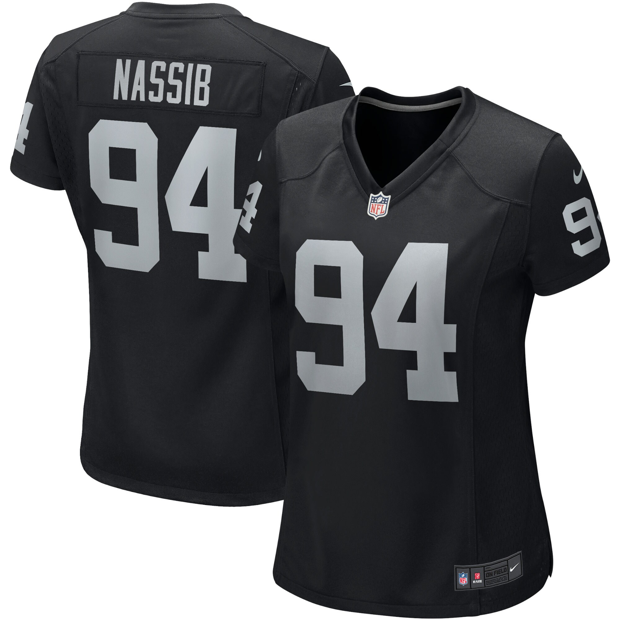 Carl Nassib Las Vegas Raiders  Women's Player Game Jersey - Black