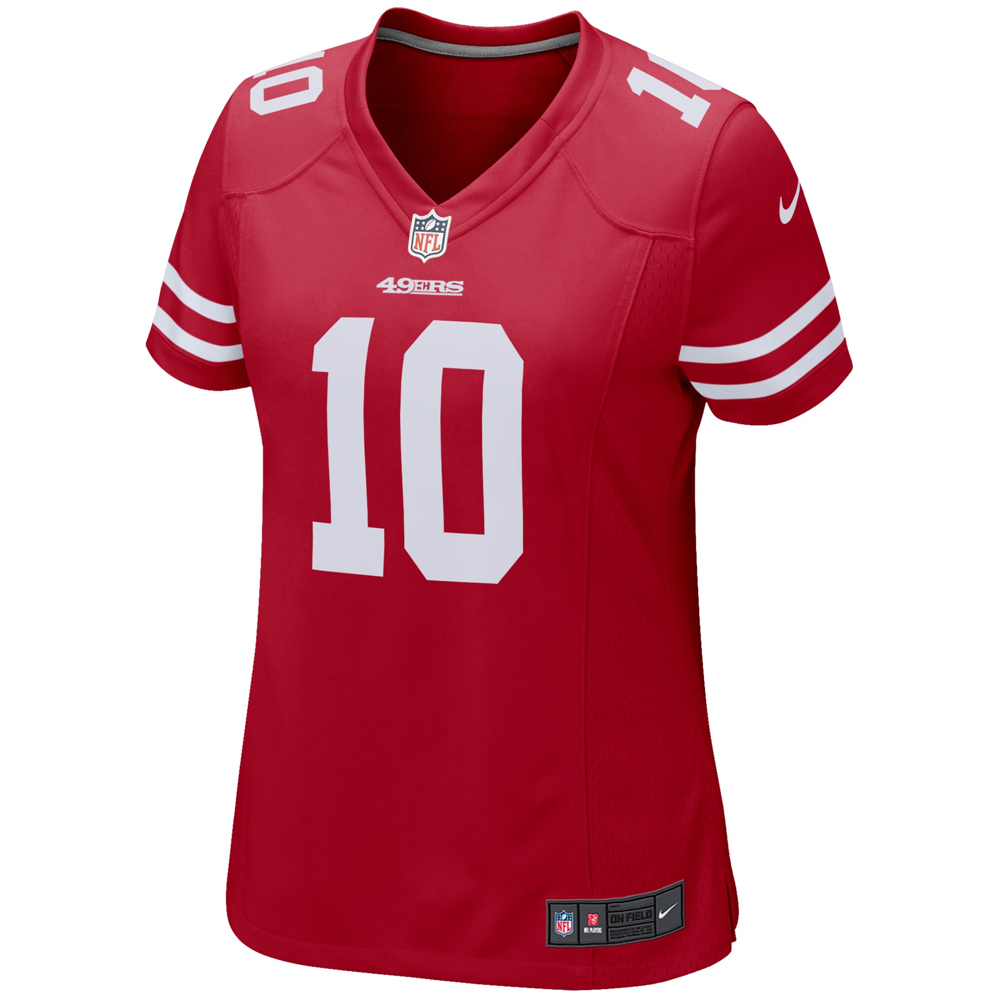 Jimmy Garoppolo San Francisco 49ers  Women's Game Player Jersey - Scarlet