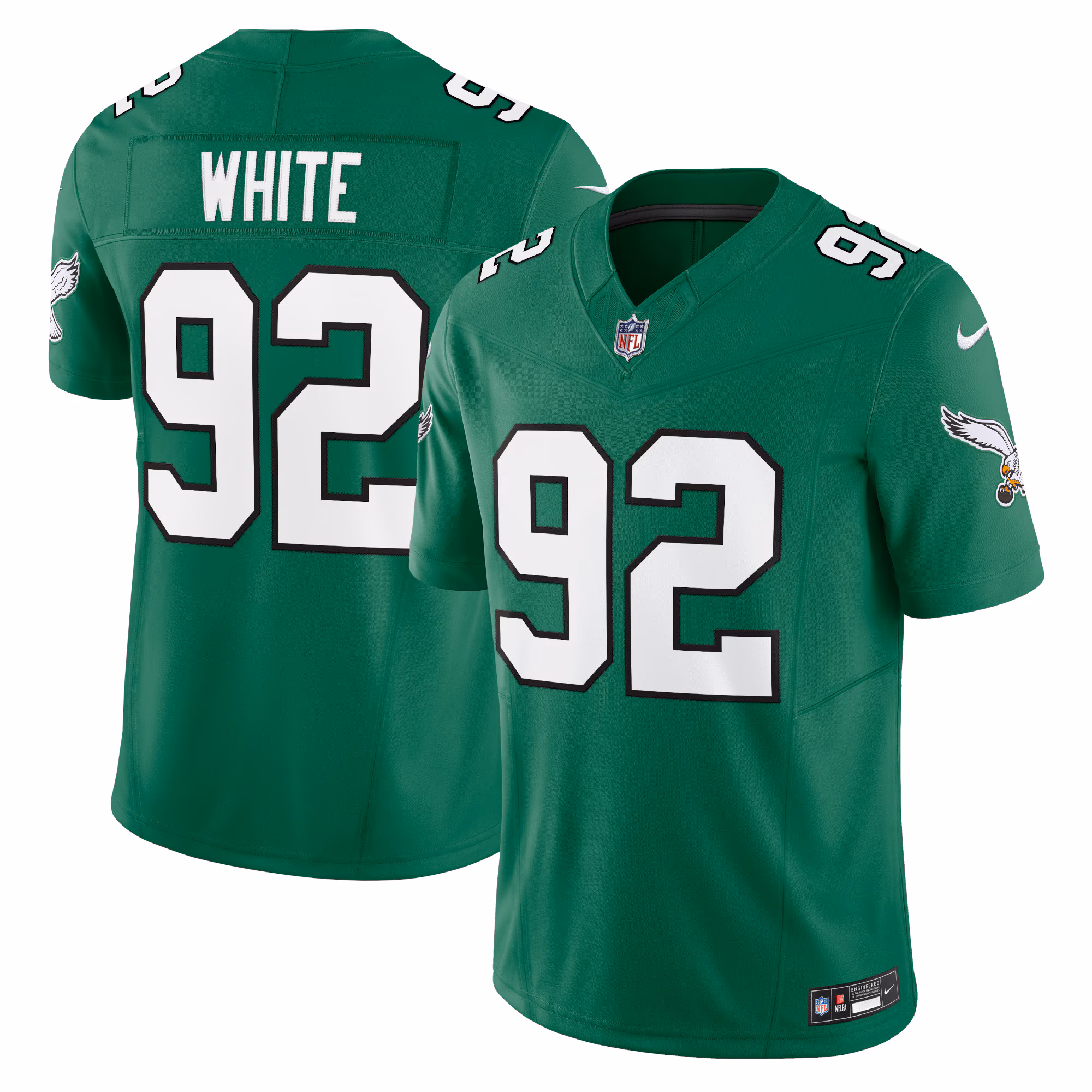Reggie White Philadelphia Eagles Alternate Vapor F.U.S.E. Limited Jersey - Kelly Green