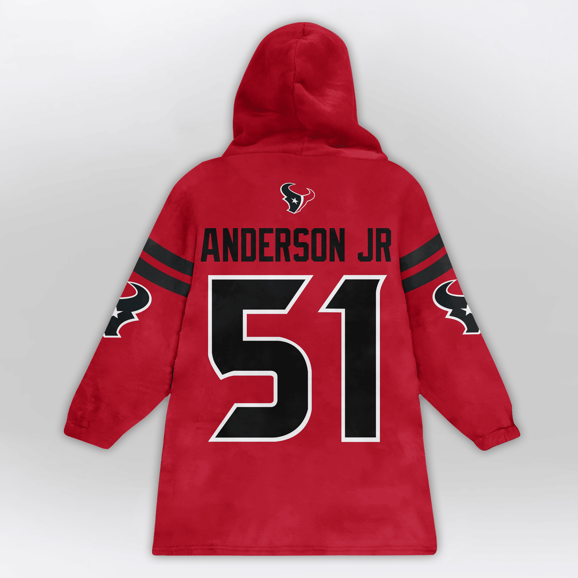 Adult W.A 51 Houston Football Unisex Blanket Hoodie