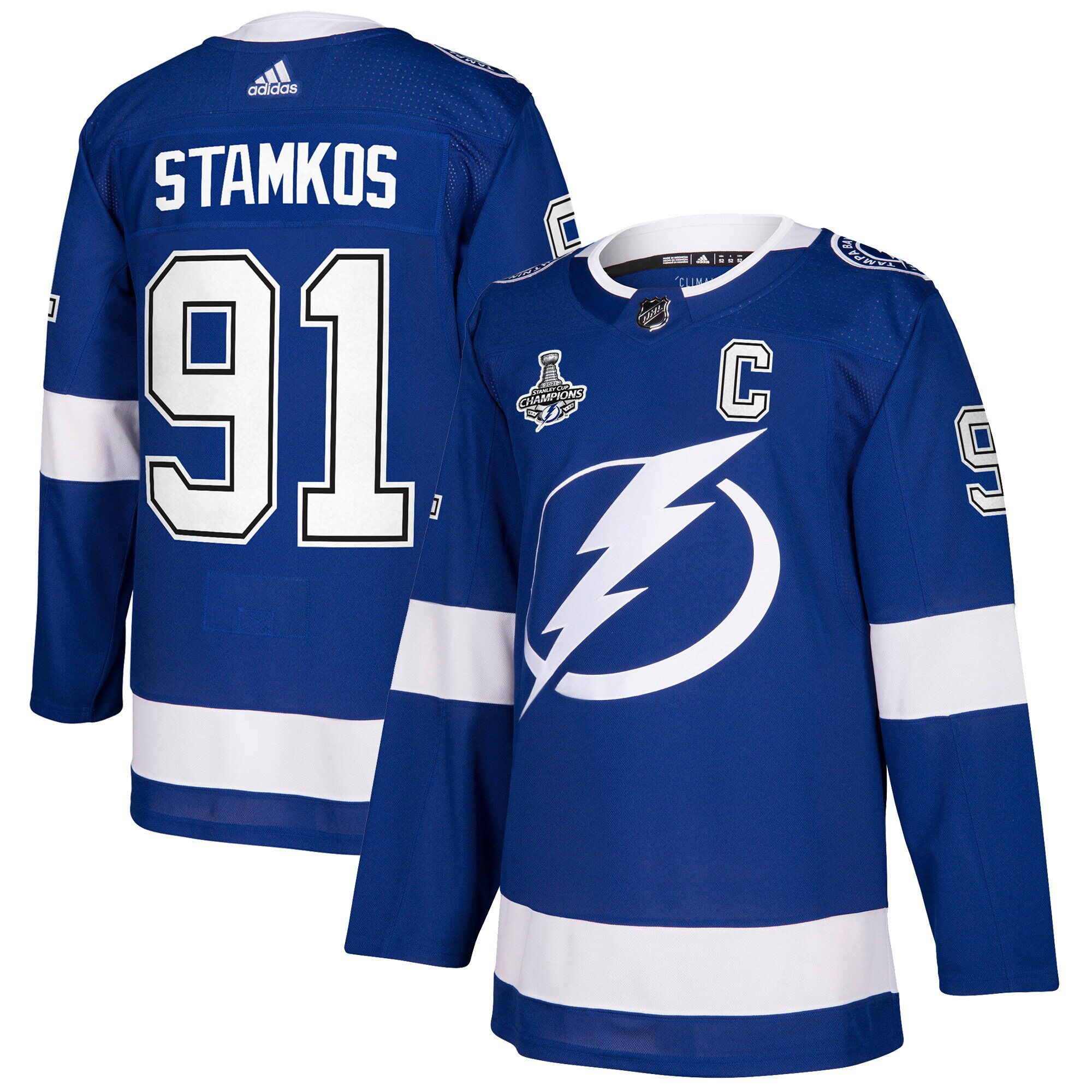Steven Stamkos Tampa Bay Lightning  2021 Stanley Cup Champions Authentic Player Jersey - Blue