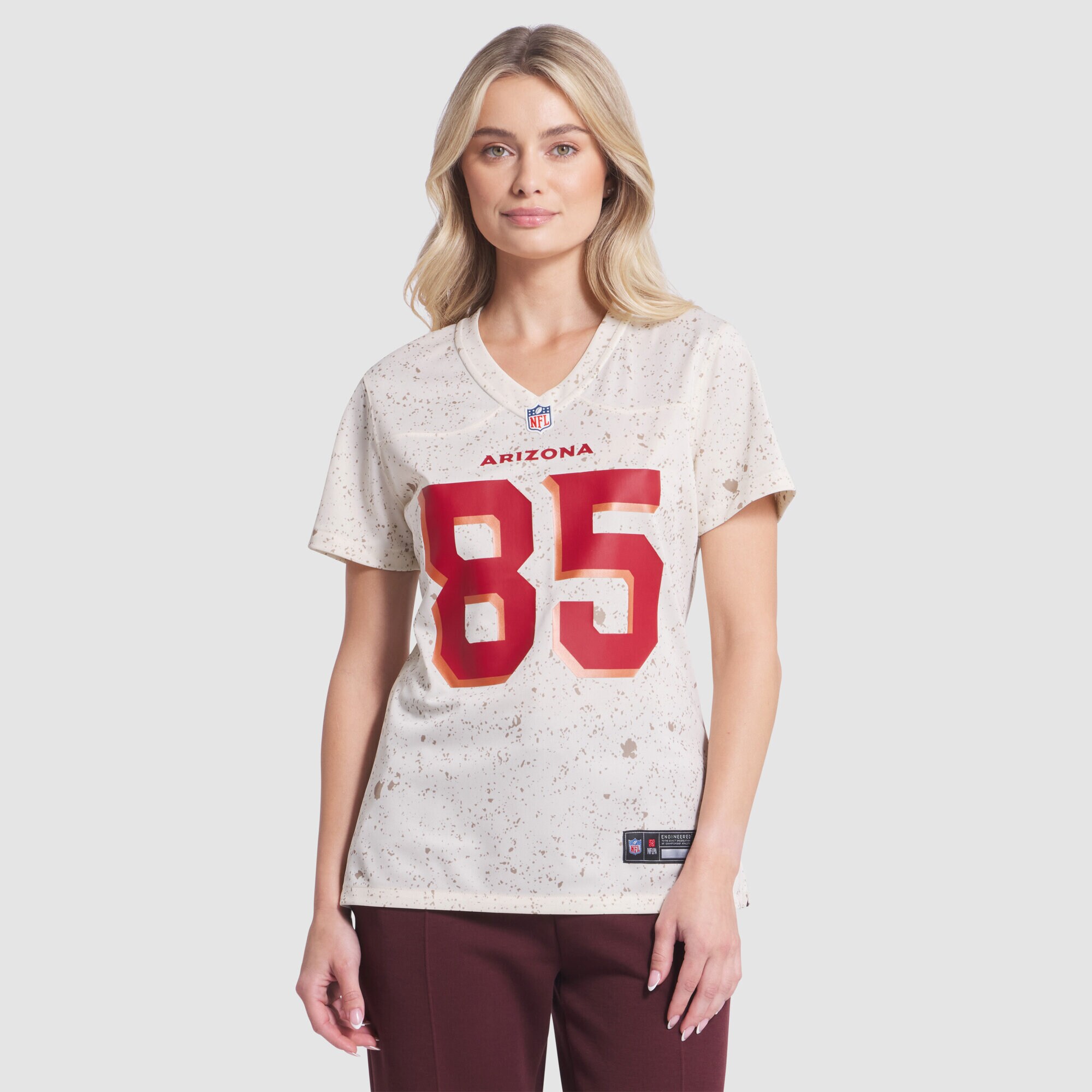 Trey McBride #85 Arizona Cardinals Women's 2025 Rivalries Collection Game Jersey - Natural