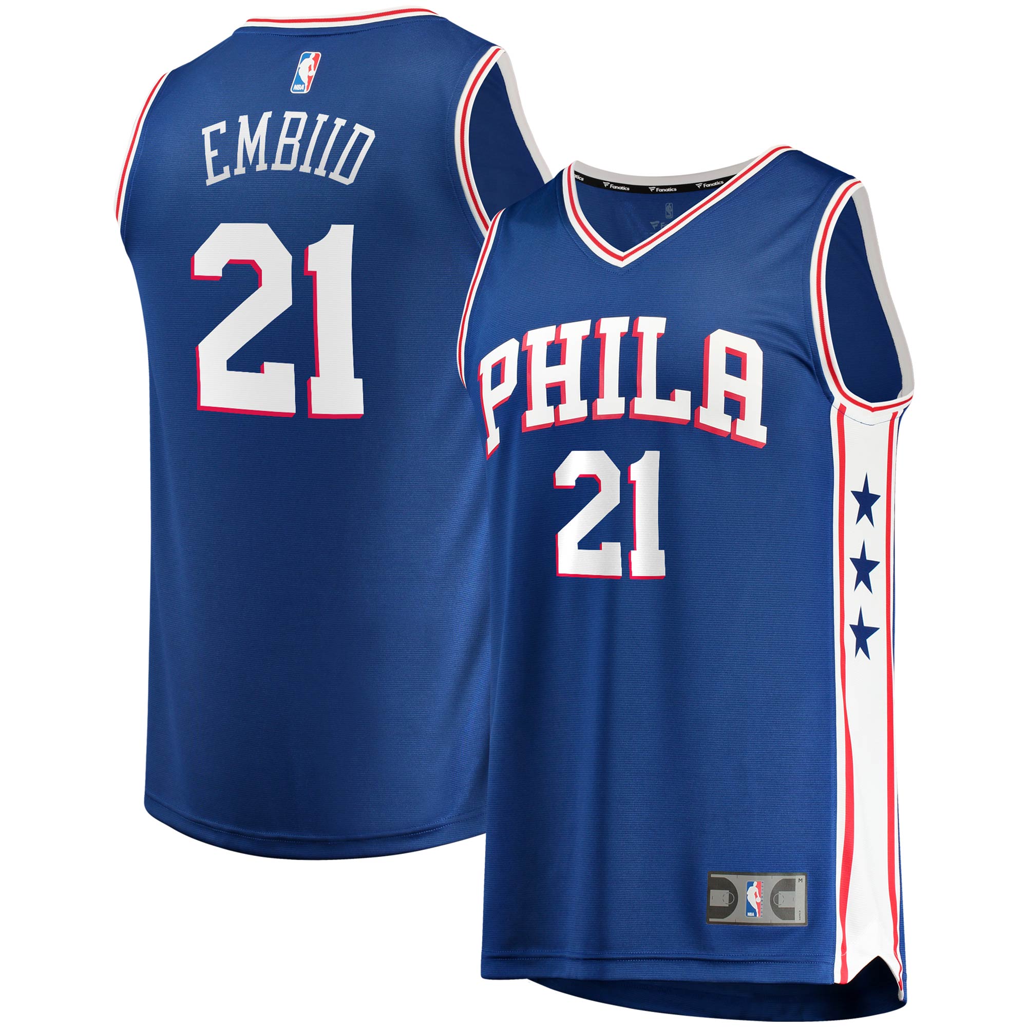Joel Embiid Philadelphia 76ers  Youth 2019/20 Fast Break Replica Jersey - Icon Edition - Royal