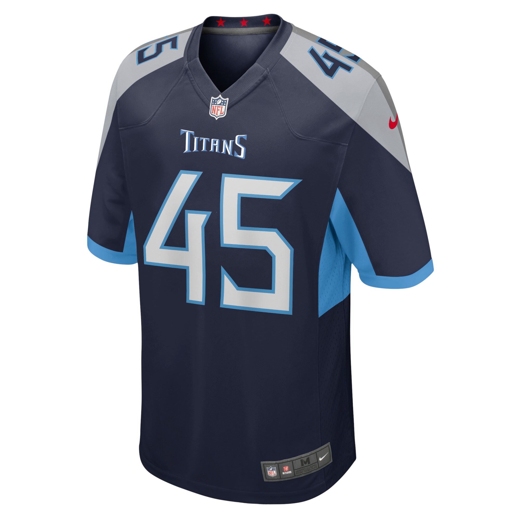 Kyron Brown Tennessee Titans  Home Game Player Jersey - Navy