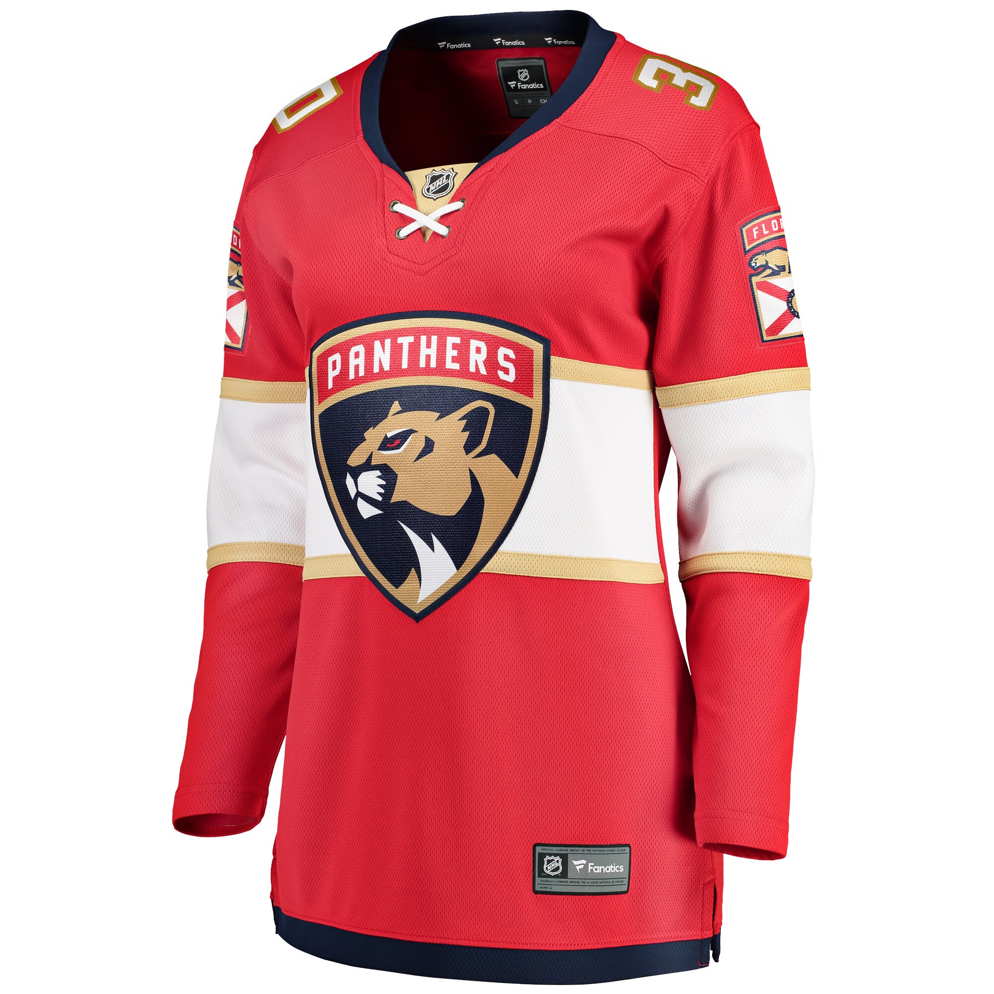 Spencer Knight Florida Panthers Women's 2017/18 Home Breakaway Jersey - Red