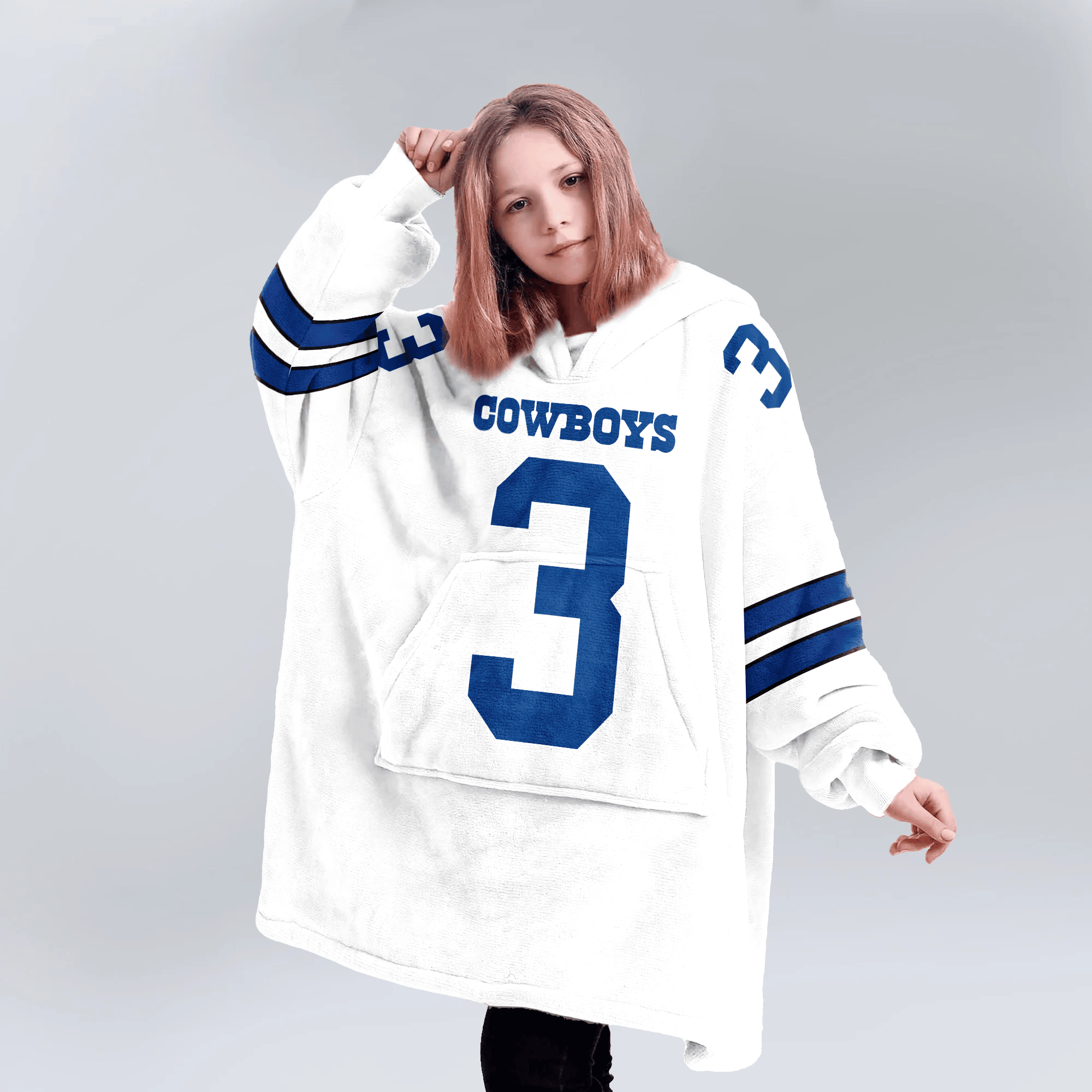 Kid G.P 3 Dallas Football Unisex Blanket Hoodie