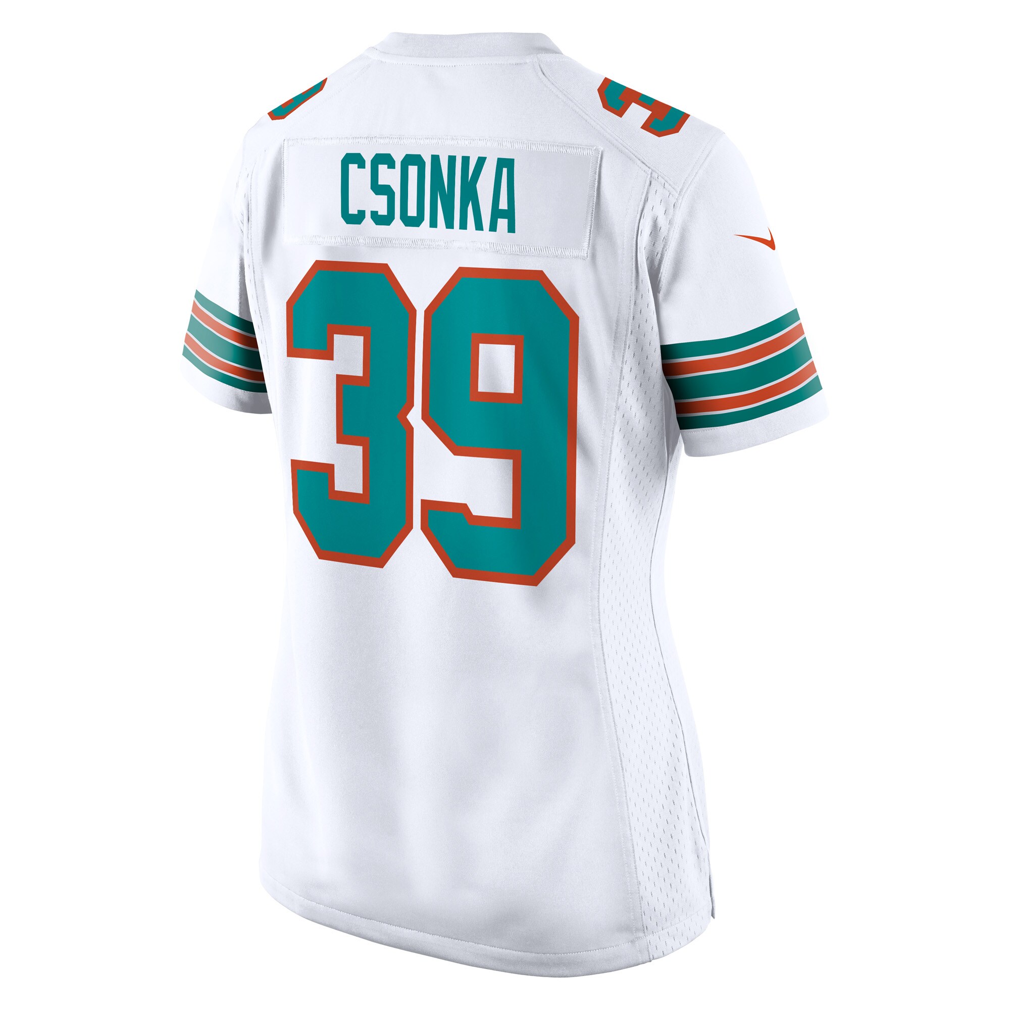 Larry Csonka Miami Dolphins Women's Game Retired Player Jersey - Aqua