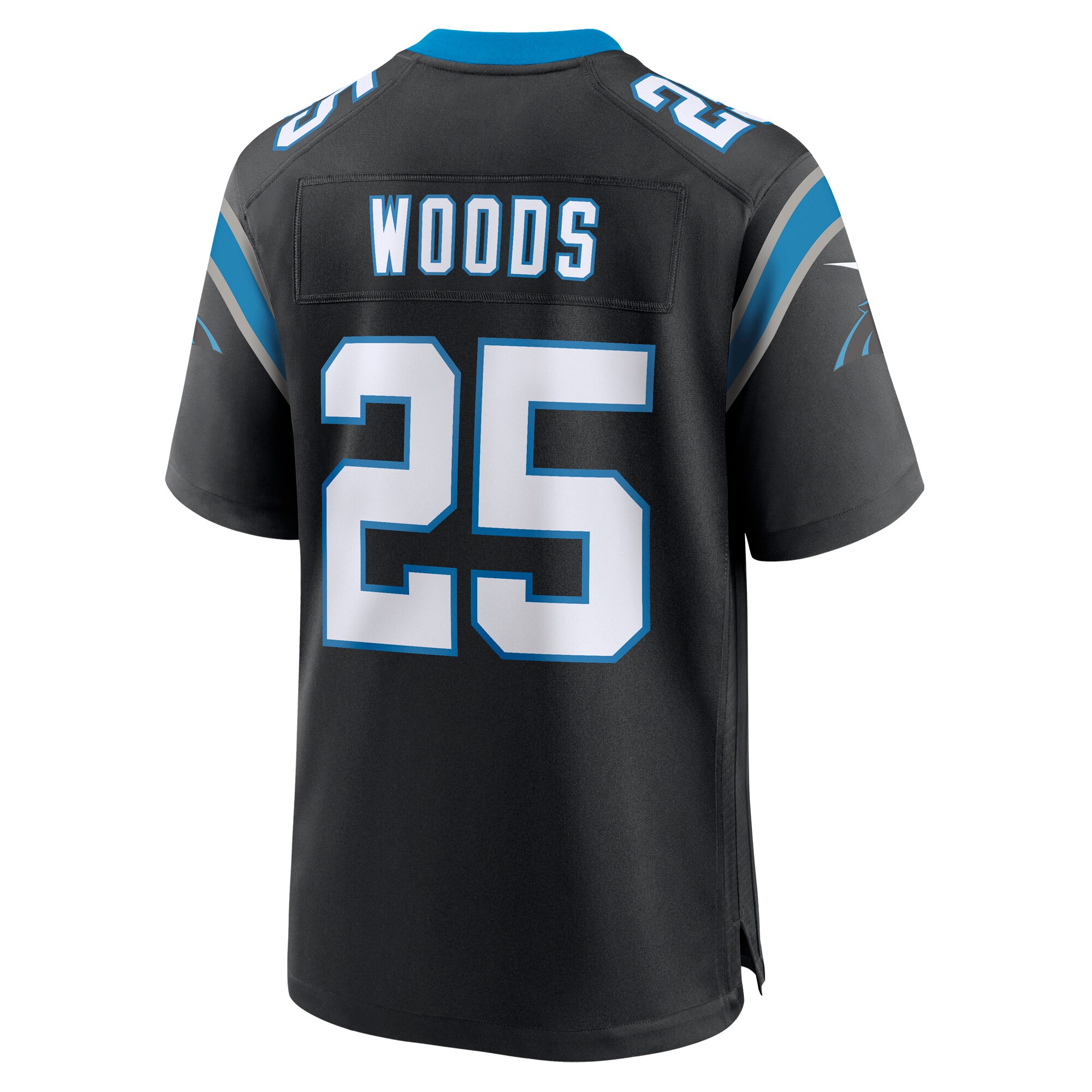 Xavier Woods Carolina Panthers Team Game Jersey - Black