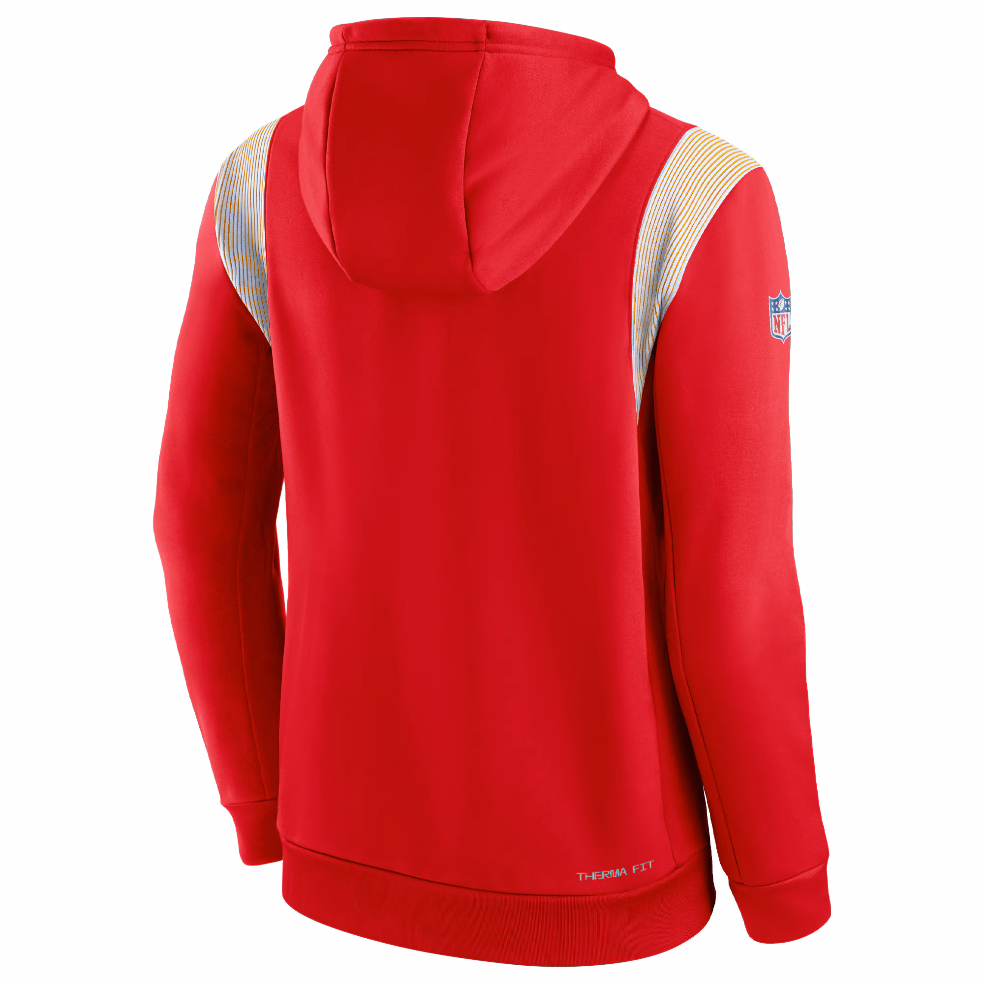 Kansas City Chiefs Sideline Athletic Stack Performance Pullover Hoodie - Red
