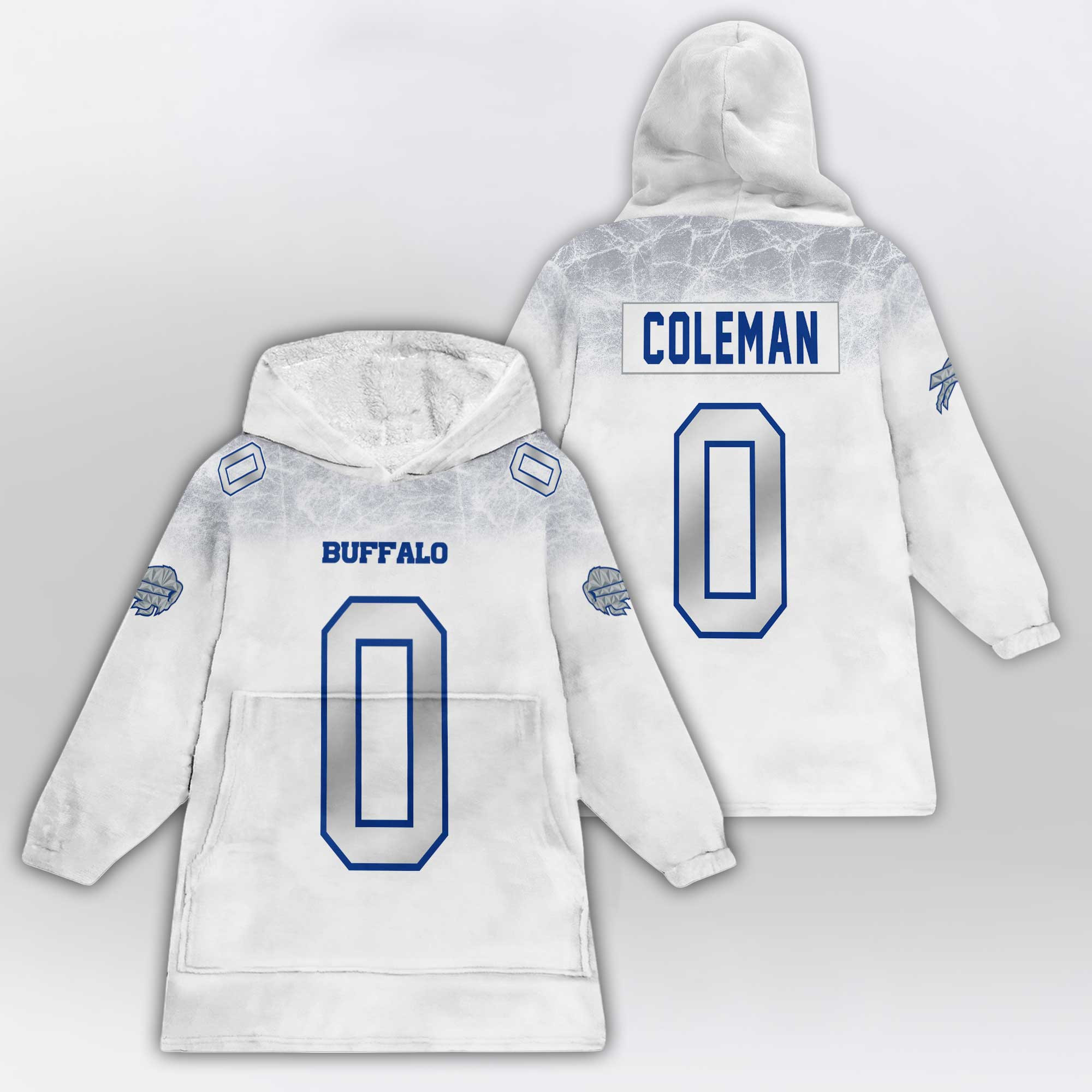 K.C 0 Buffalo Football Unisex Blanket Hoodie