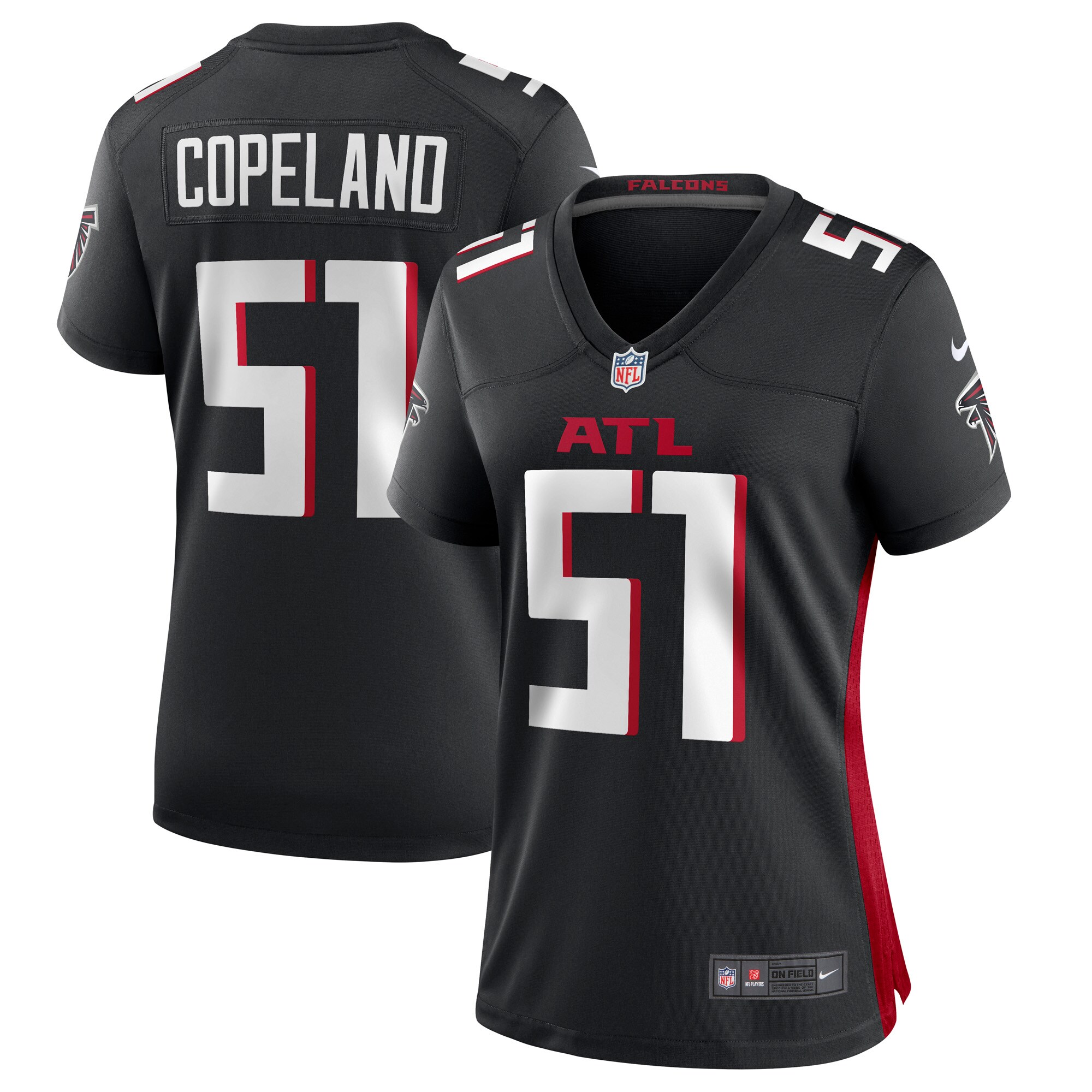 Brandon Copeland Atlanta Falcons Women's Game Player Jersey - Black