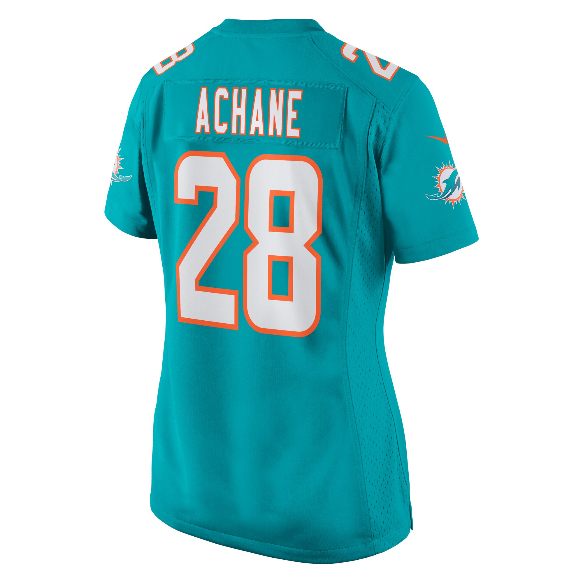 Devon Achane Miami Dolphins Women's Player Game Jersey - Aqua
