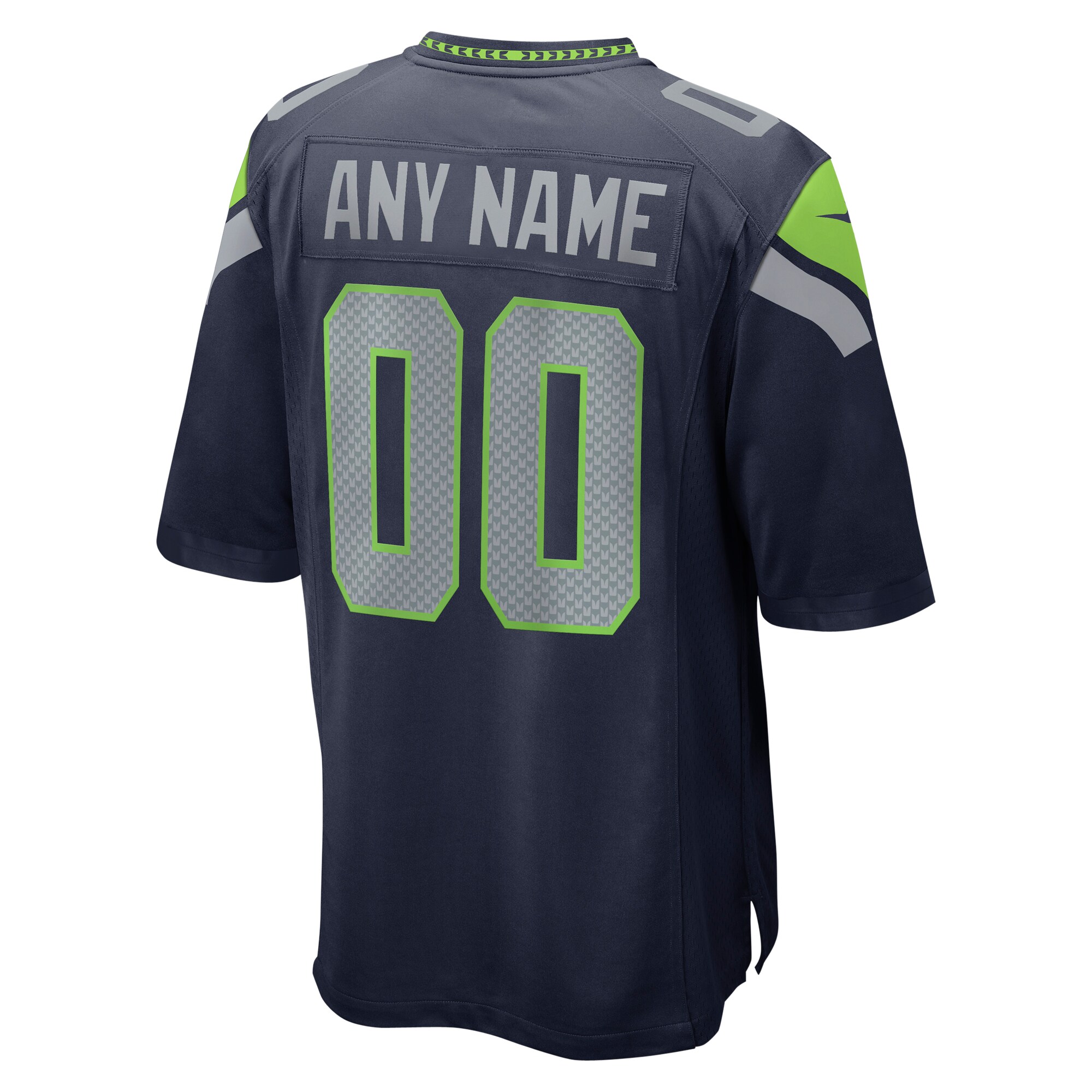 Seattle Seahawks  Custom Game Jersey - College Navy
