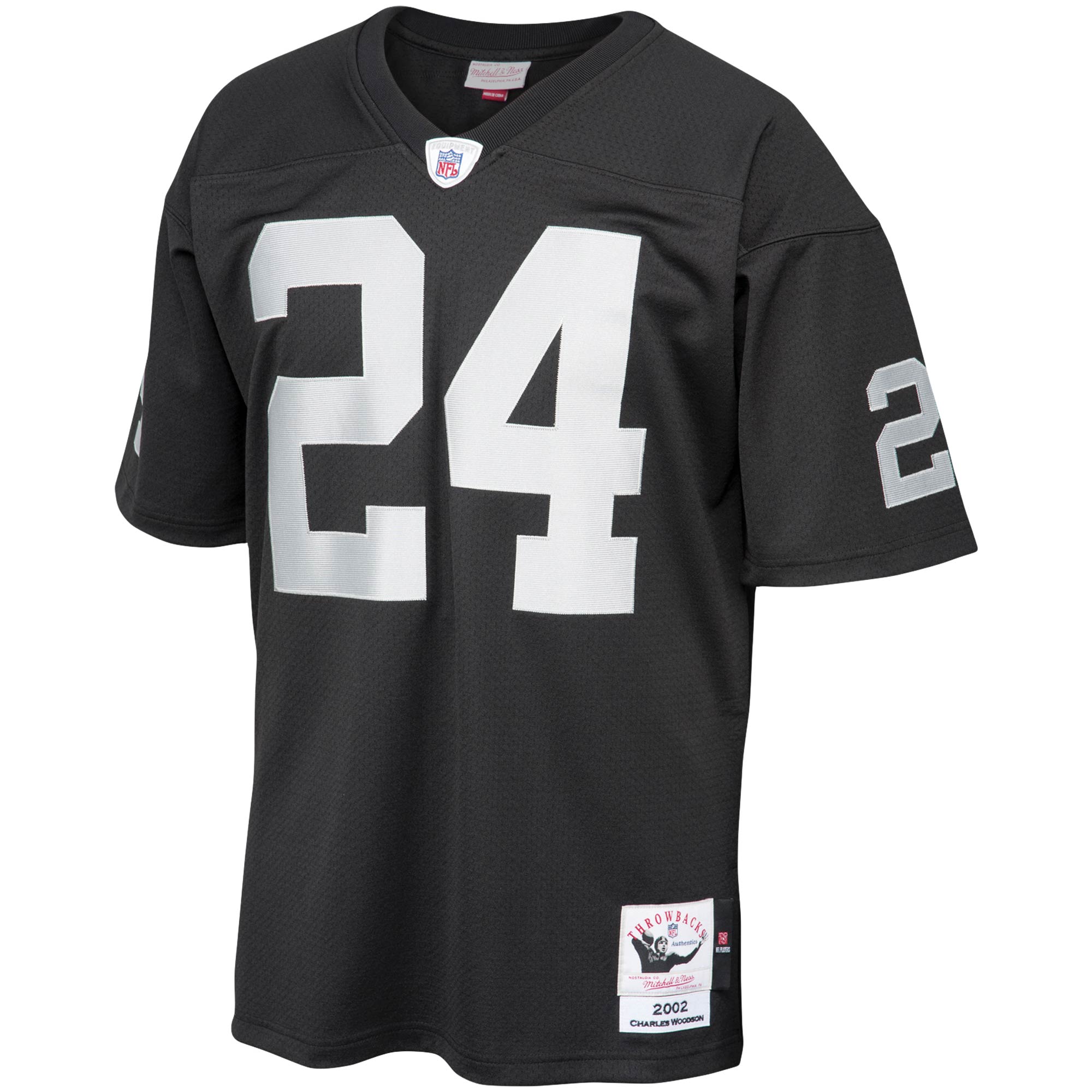 Charles Woodson Las Vegas Raiders  2002 Authentic Throwback Retired Player Jersey - Black