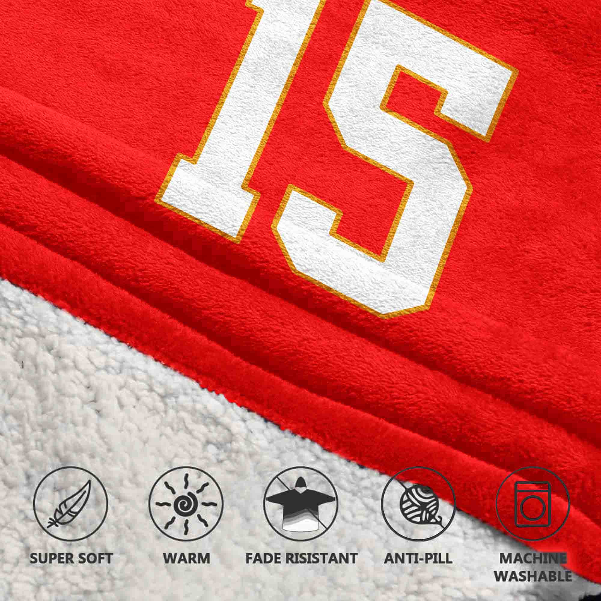 Adult P.M 15 Kansas City Football Unisex Blanket Hoodie