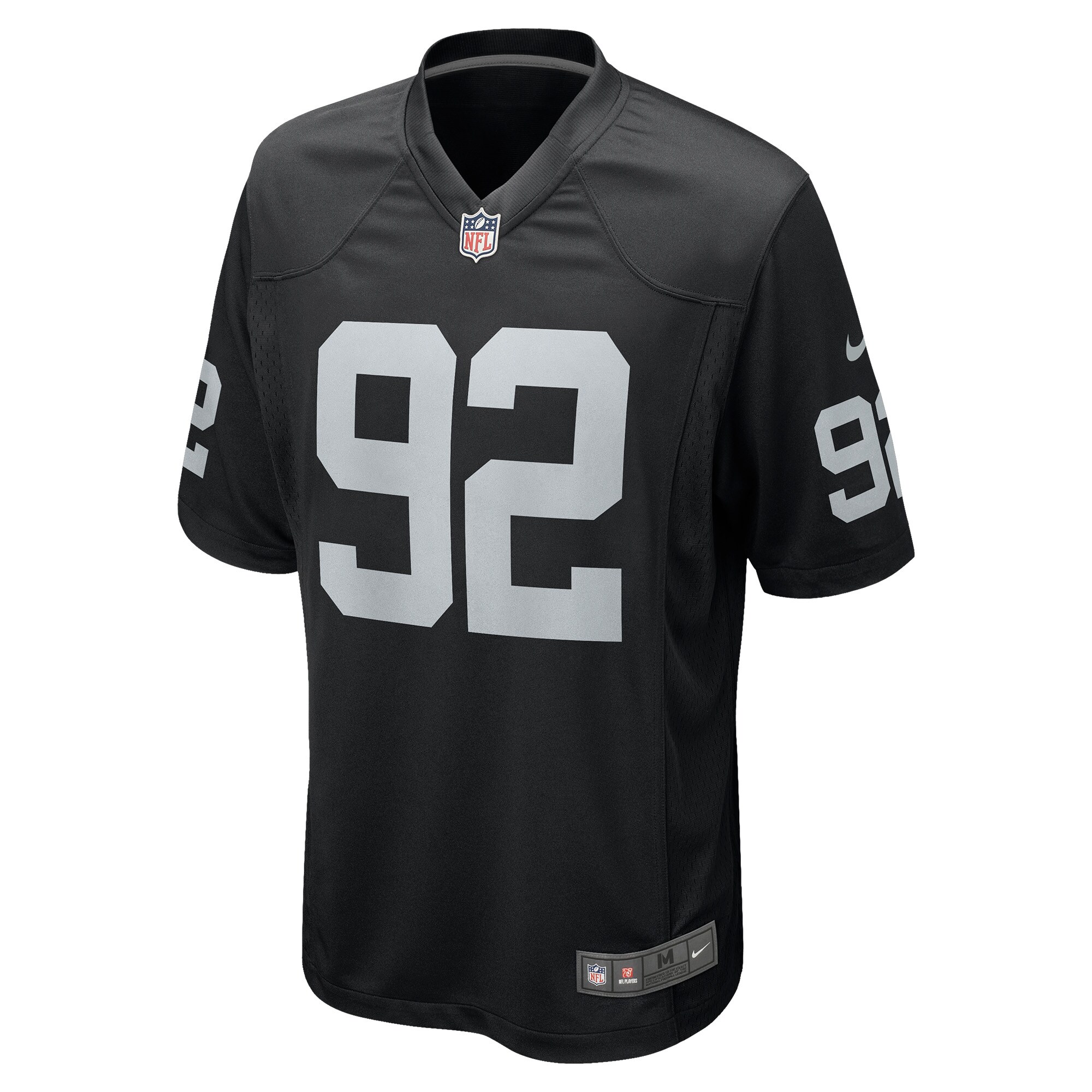 Richard Seymour Las Vegas Raiders Retired Player Game Jersey - Black