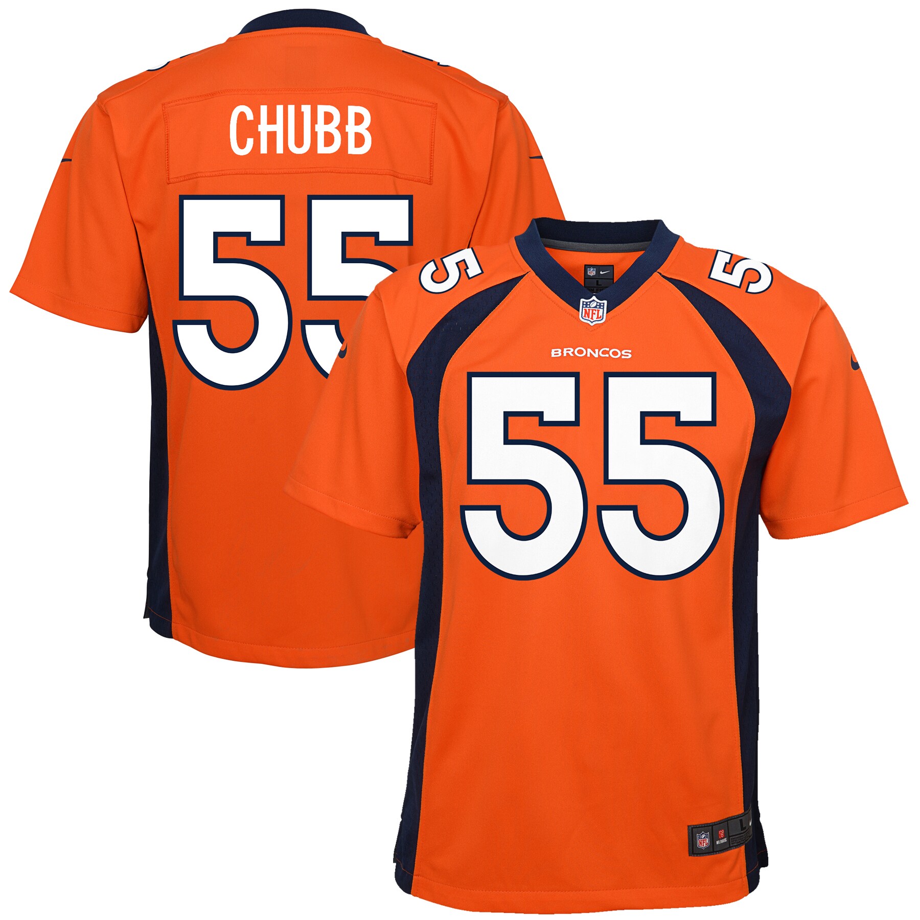 Bradley Chubb Denver Broncos  Youth Game Jersey - Orange