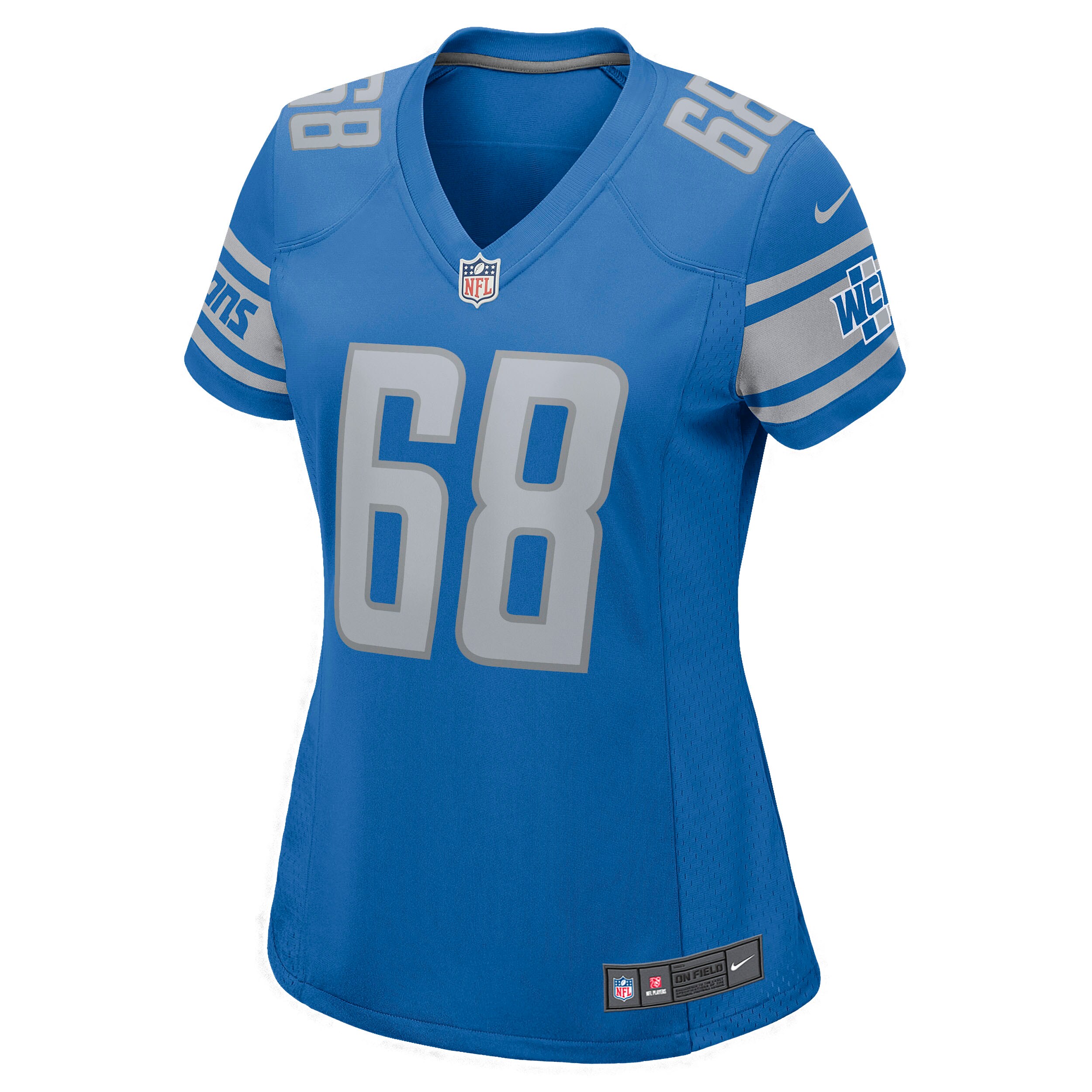 Taylor Decker Detroit Lions  Women's Game Jersey - Blue