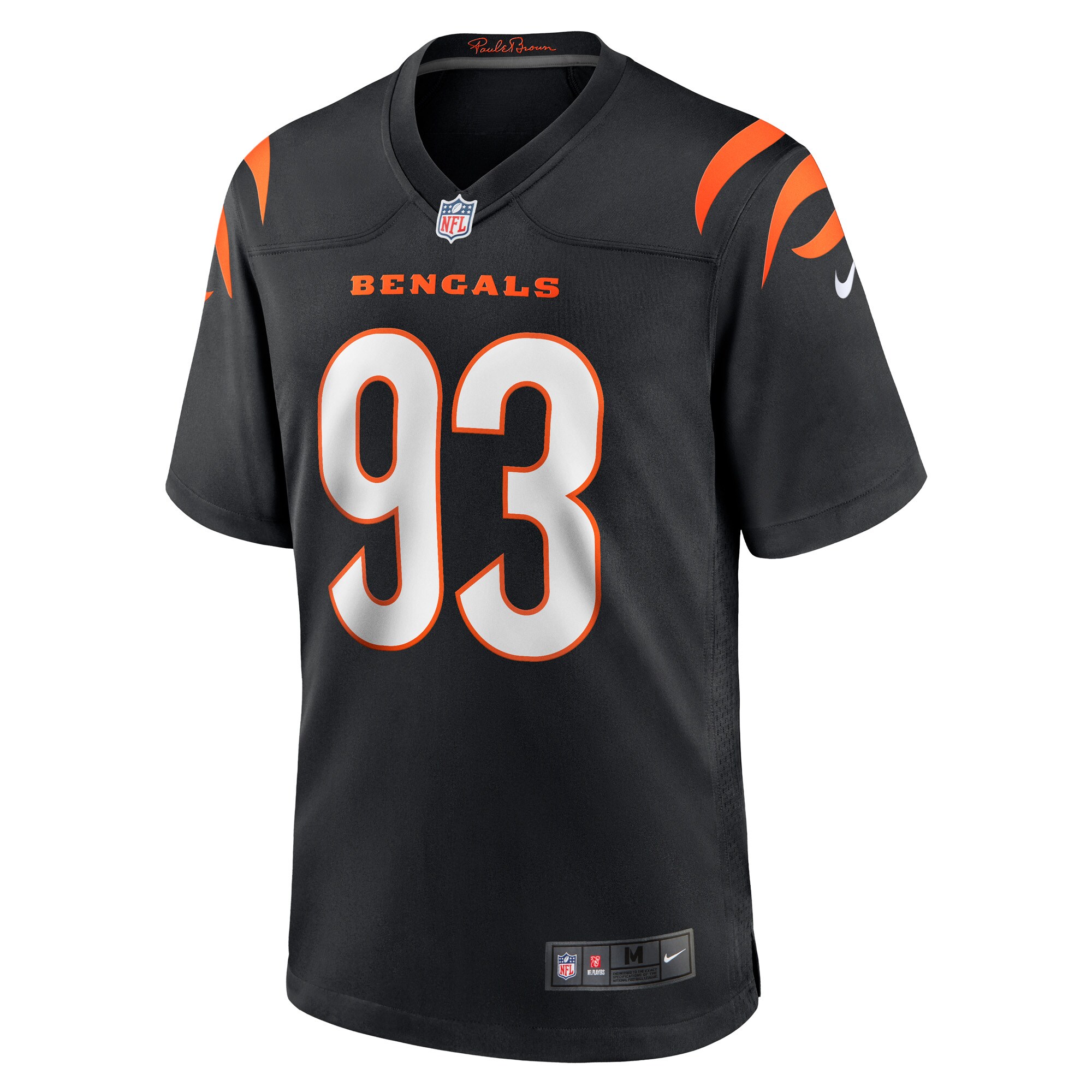 Jeffrey Gunter Cincinnati Bengals  Game Player Jersey - Black