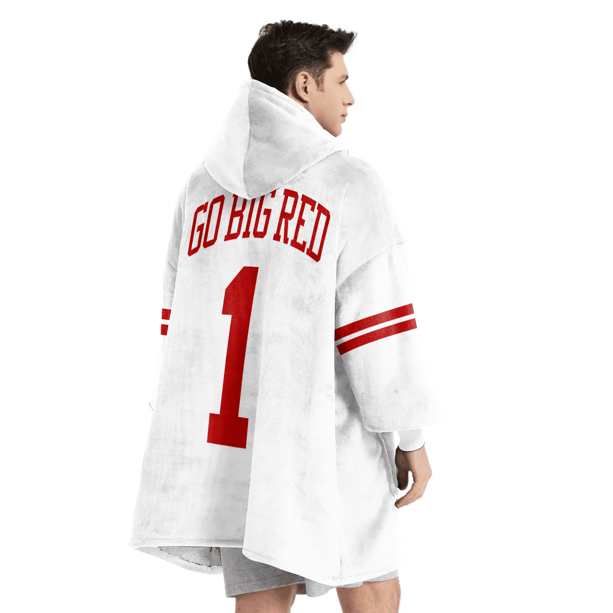 Adult 1 Nebraska Football Unisex Blanket Hoodie