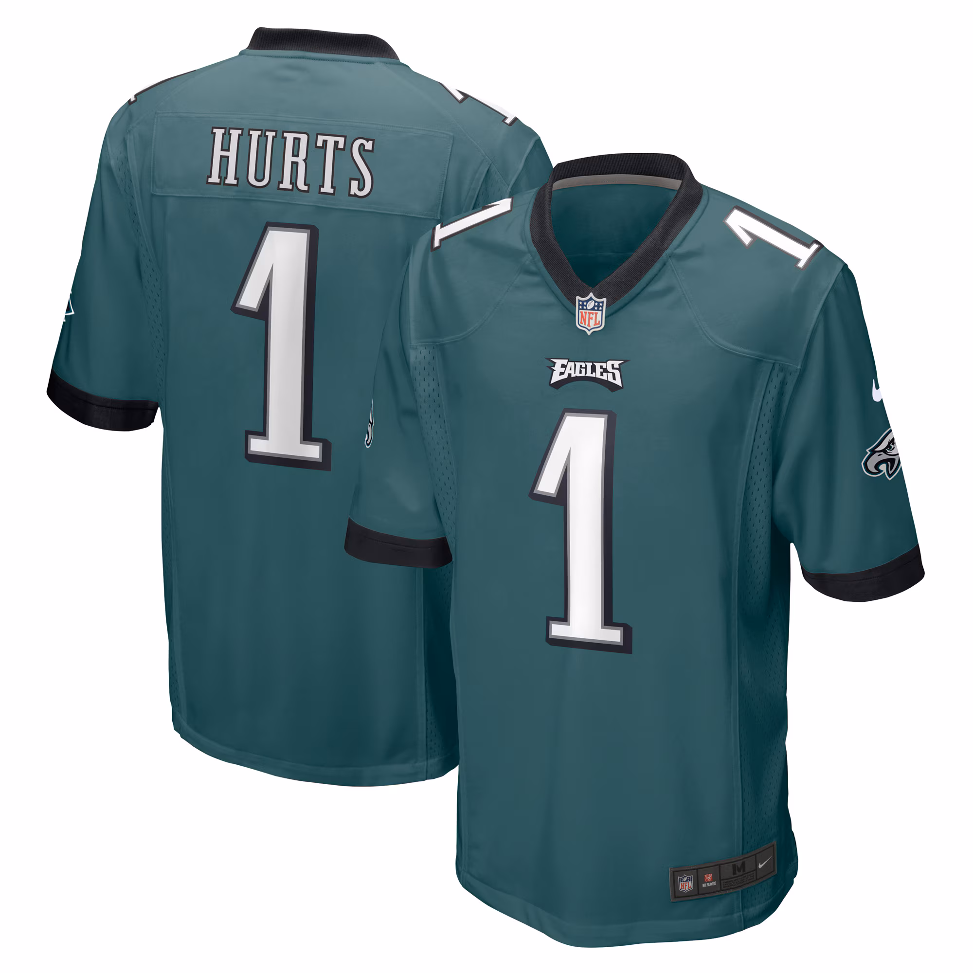 Jalen Hurts Philadelphia Eagles Player Jersey - Midnight Green