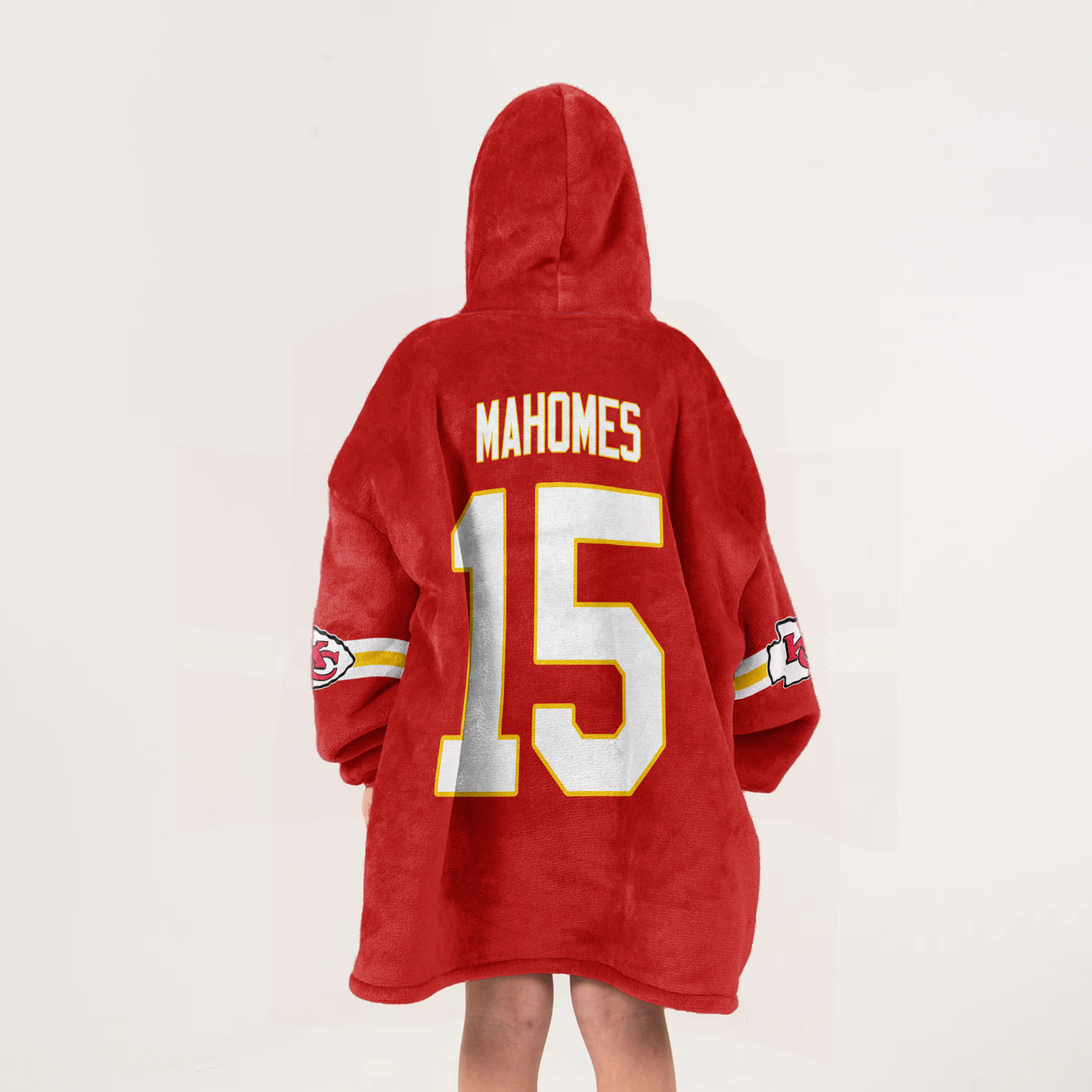 Adult 15 Ready To Roll Kansas City Football Unisex Blanket Hoodie