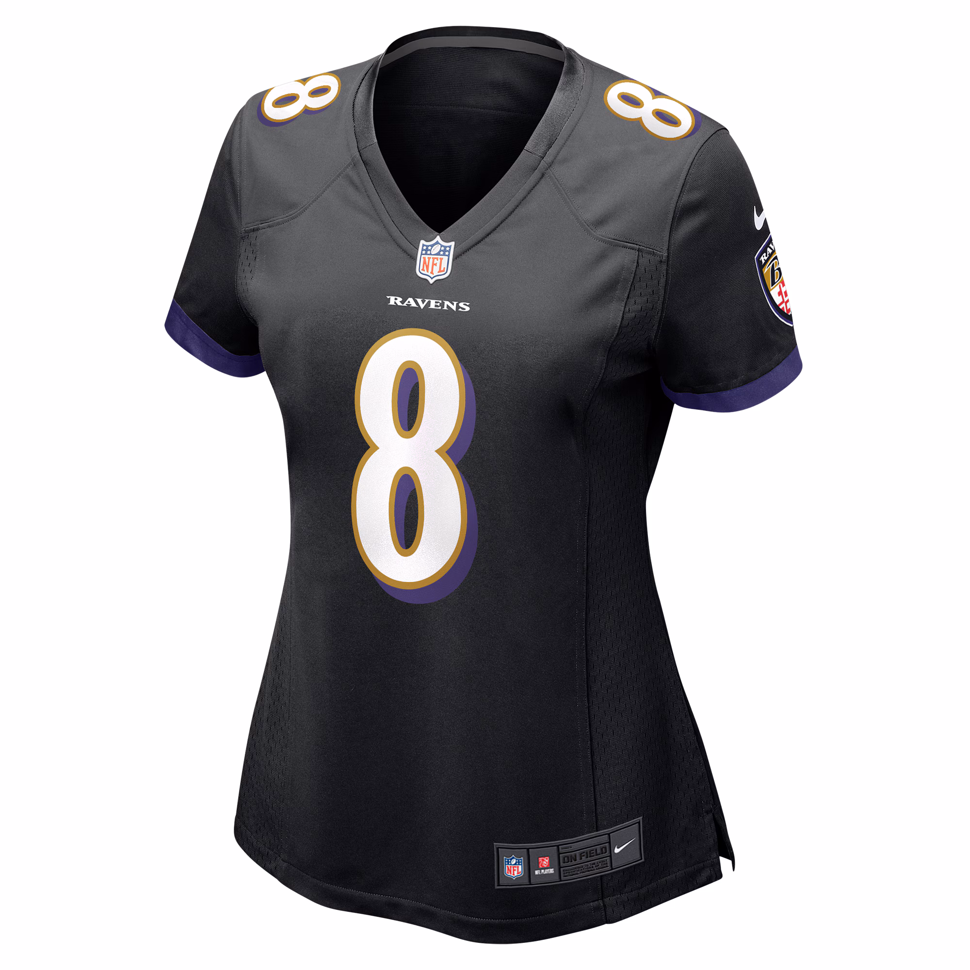 Lamar Jackson Baltimore Ravens Women's Alternate Game Jersey -  Black