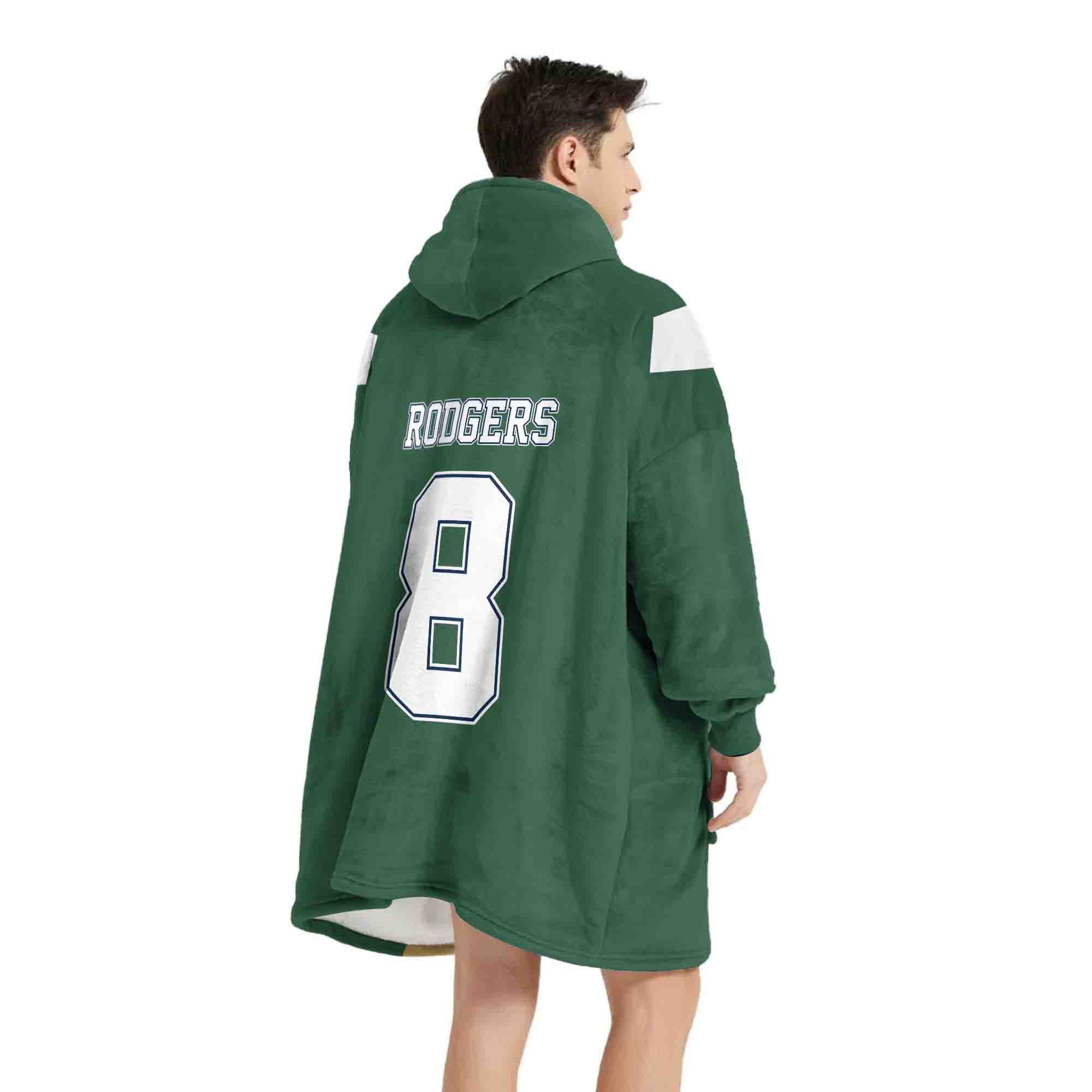 Adult AR 8 New York Football Unisex Blanket Hoodie