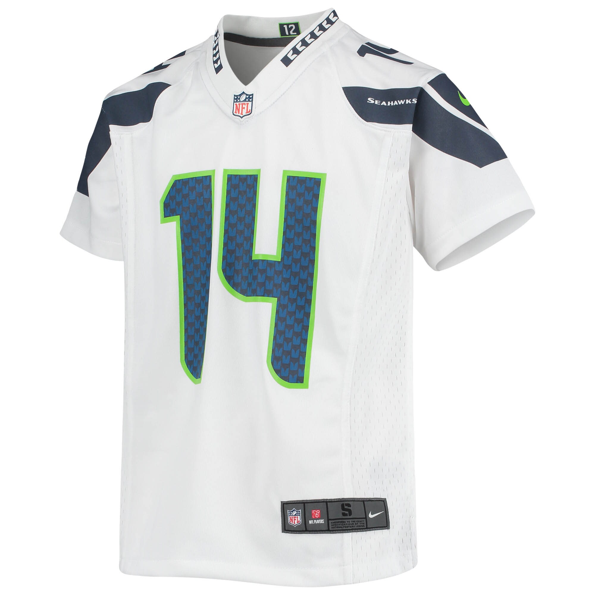 DK Metcalf Seattle Seahawks Youth Game Jersey - Neon Green