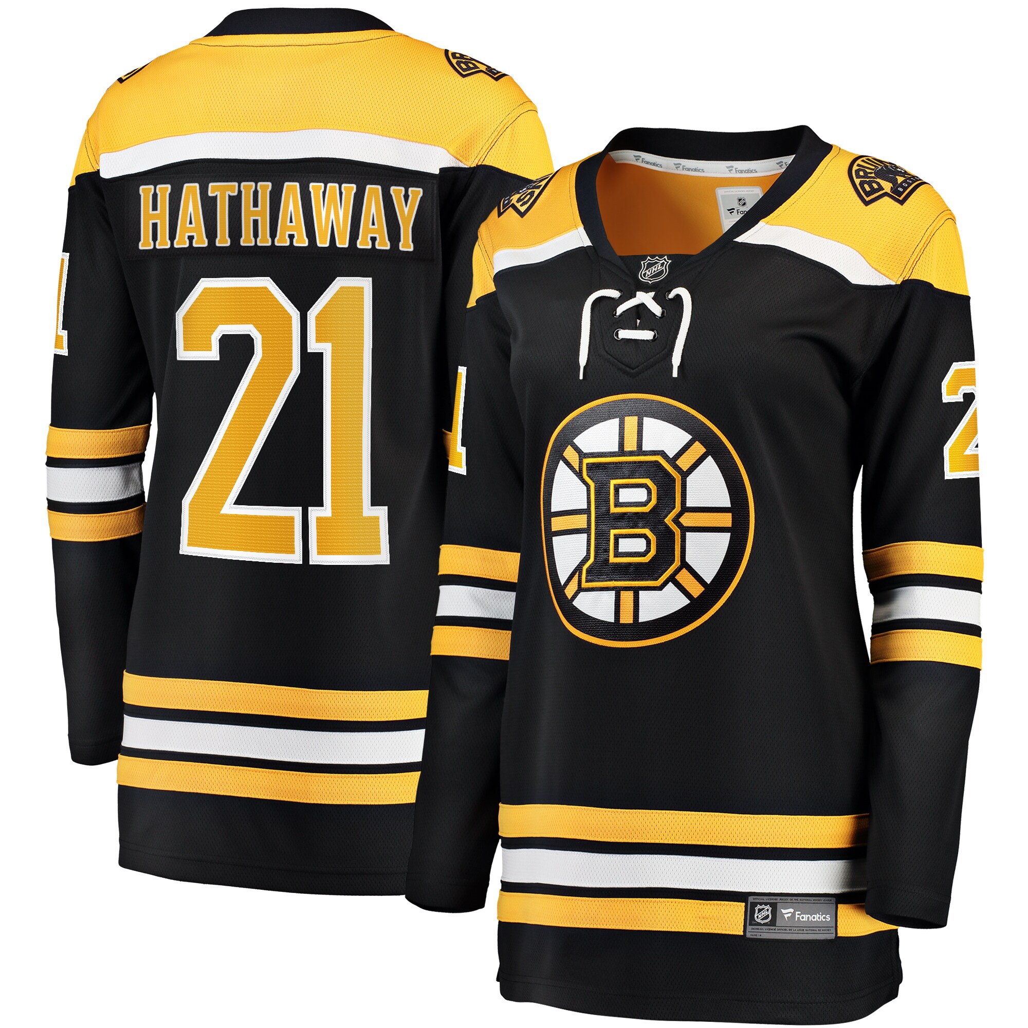 Garnet Hathaway Boston Bruins Women's Home Breakaway Jersey - Black