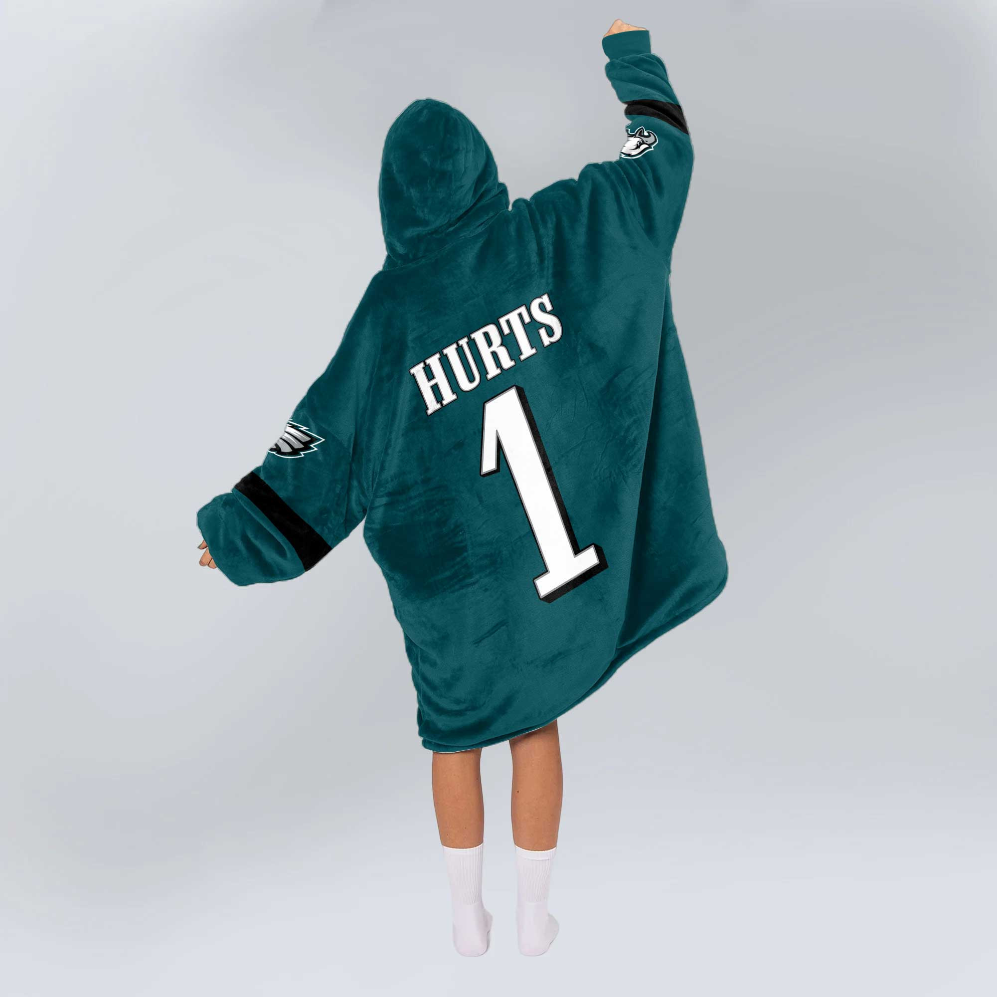 Adult 1 Philadelphia Football Unisex Blanket Hoodie