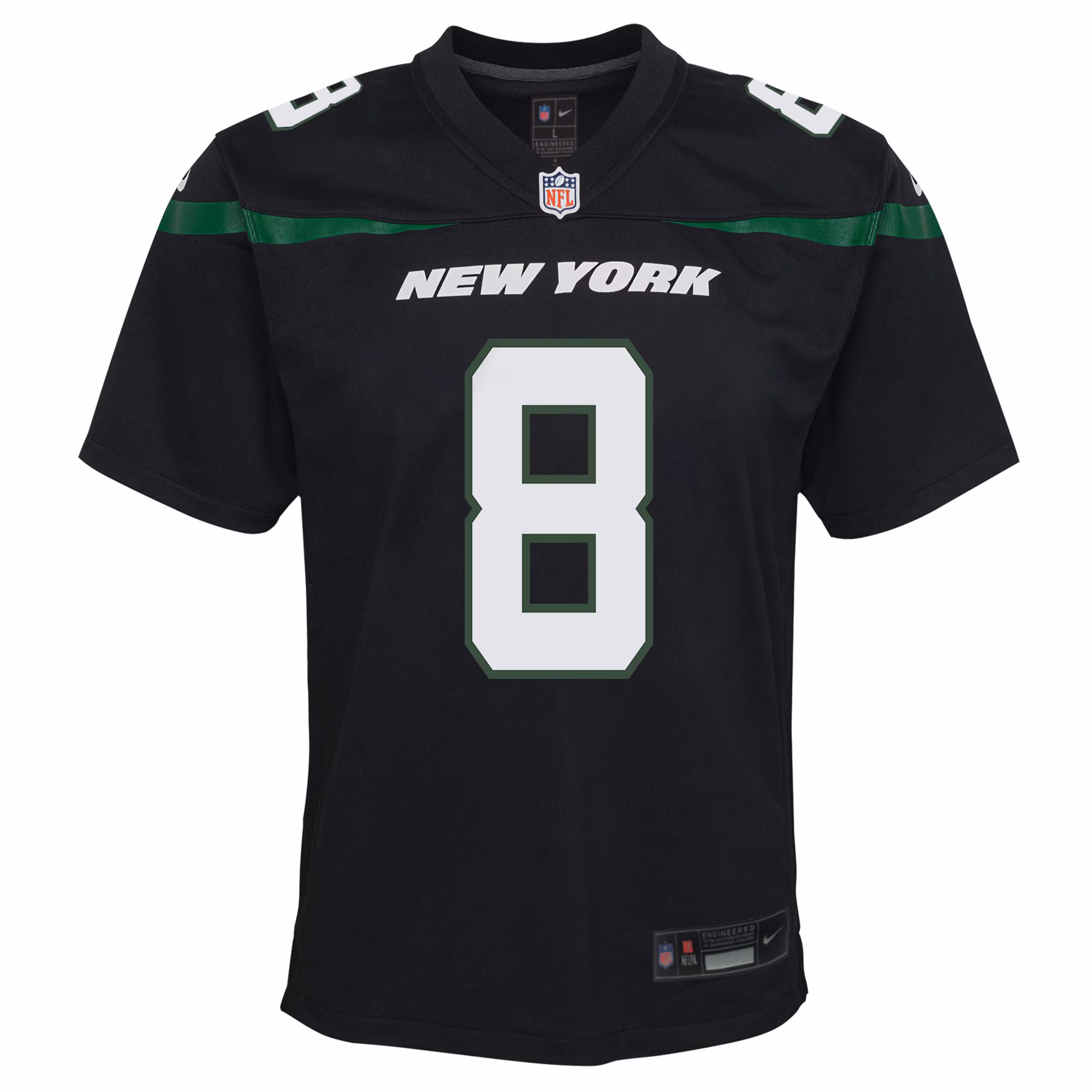 Aaron Rodgers New York Jets Youth Game Jersey - Gotham Green