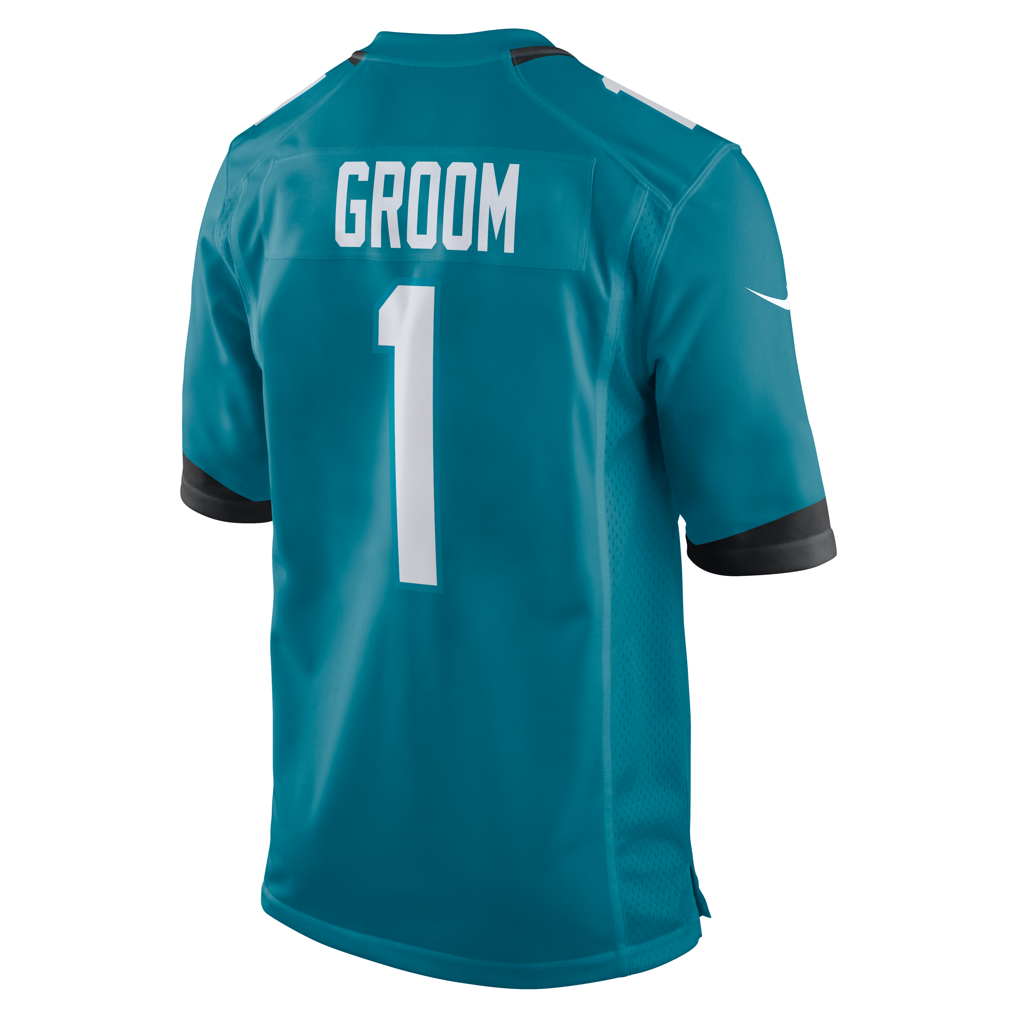 Number 1 Groom Jacksonville Jaguars Game Jersey - Teal