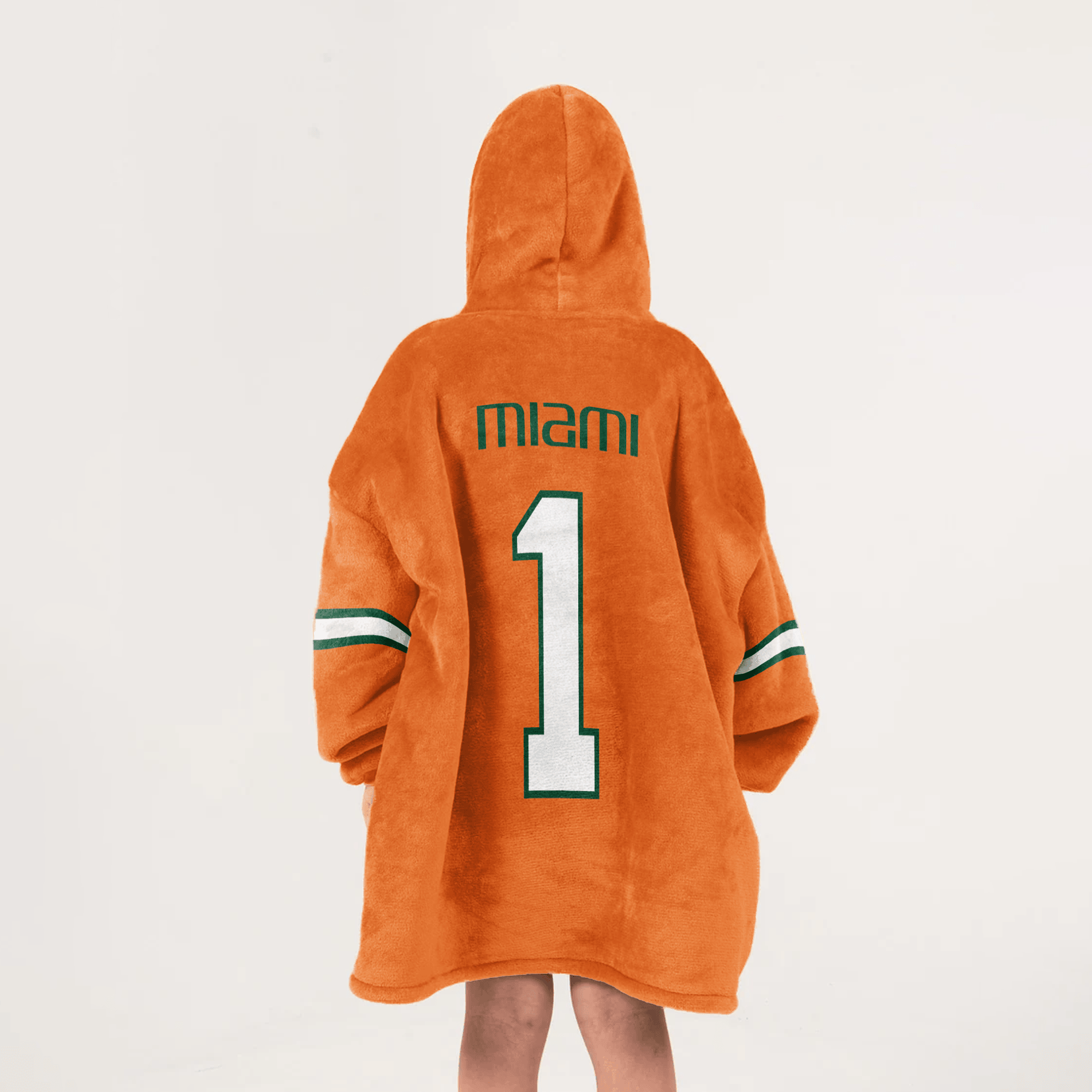 Kid #1 Miami Football Unisex Blanket Hoodie